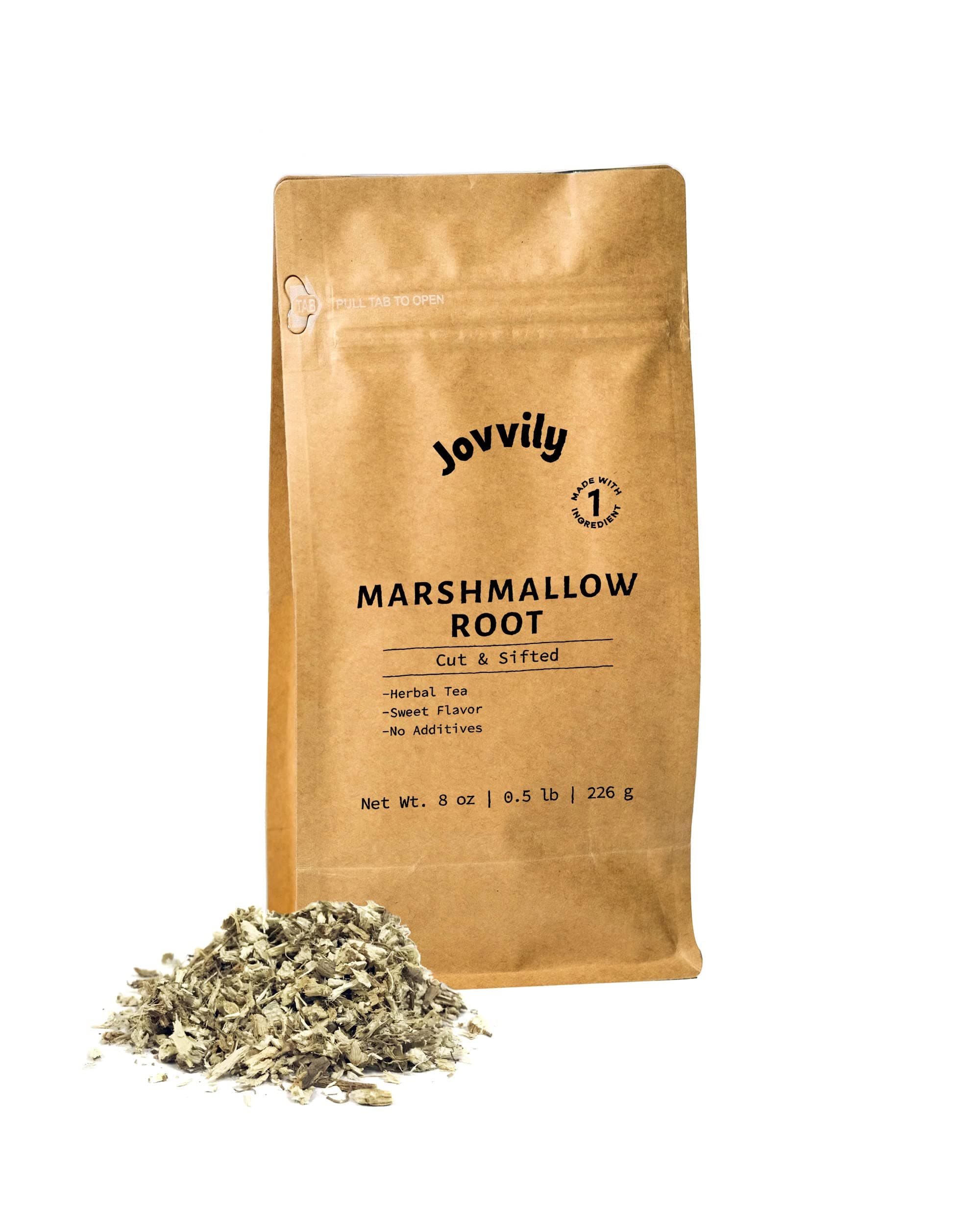 Marshmallow Root - 8 oz - Cut & Sifted - Herbal Tea