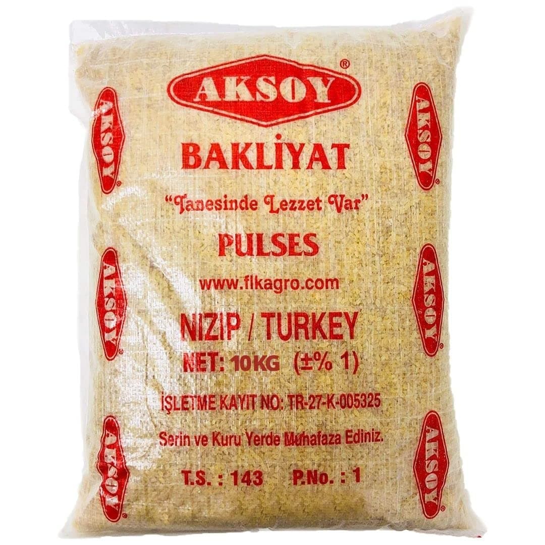 Aksoy Coarse Bulgur Cracked Wheat 10kg | Natural, Whole Grain, and Nutritious, Perfect for Cooking, Soups, and Pilafs with Exceptional Taste and Texture