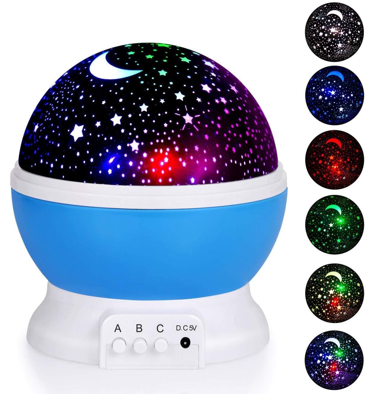 Night Light for Children, Sendis Baby Star Projector Night Bedside Light Kids Rotating Light Birthday Christmas Gift