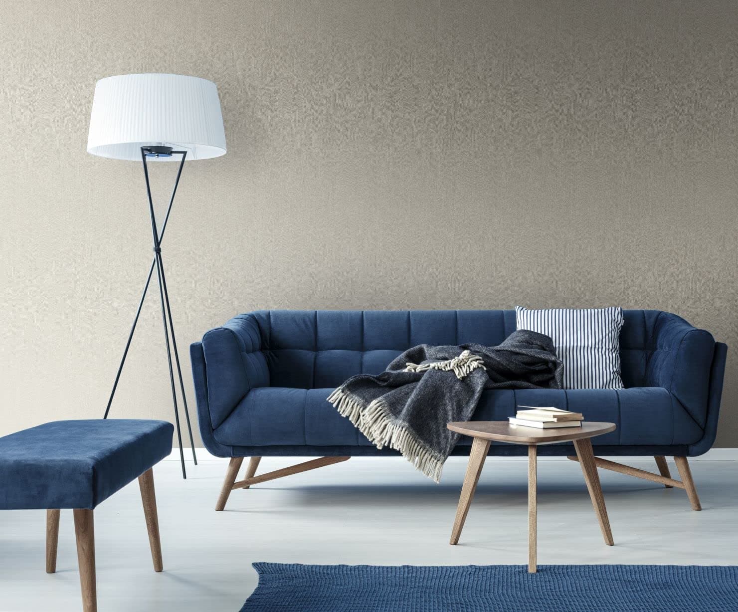 BoutiqueIvory Water Silk Plain Wallpaper