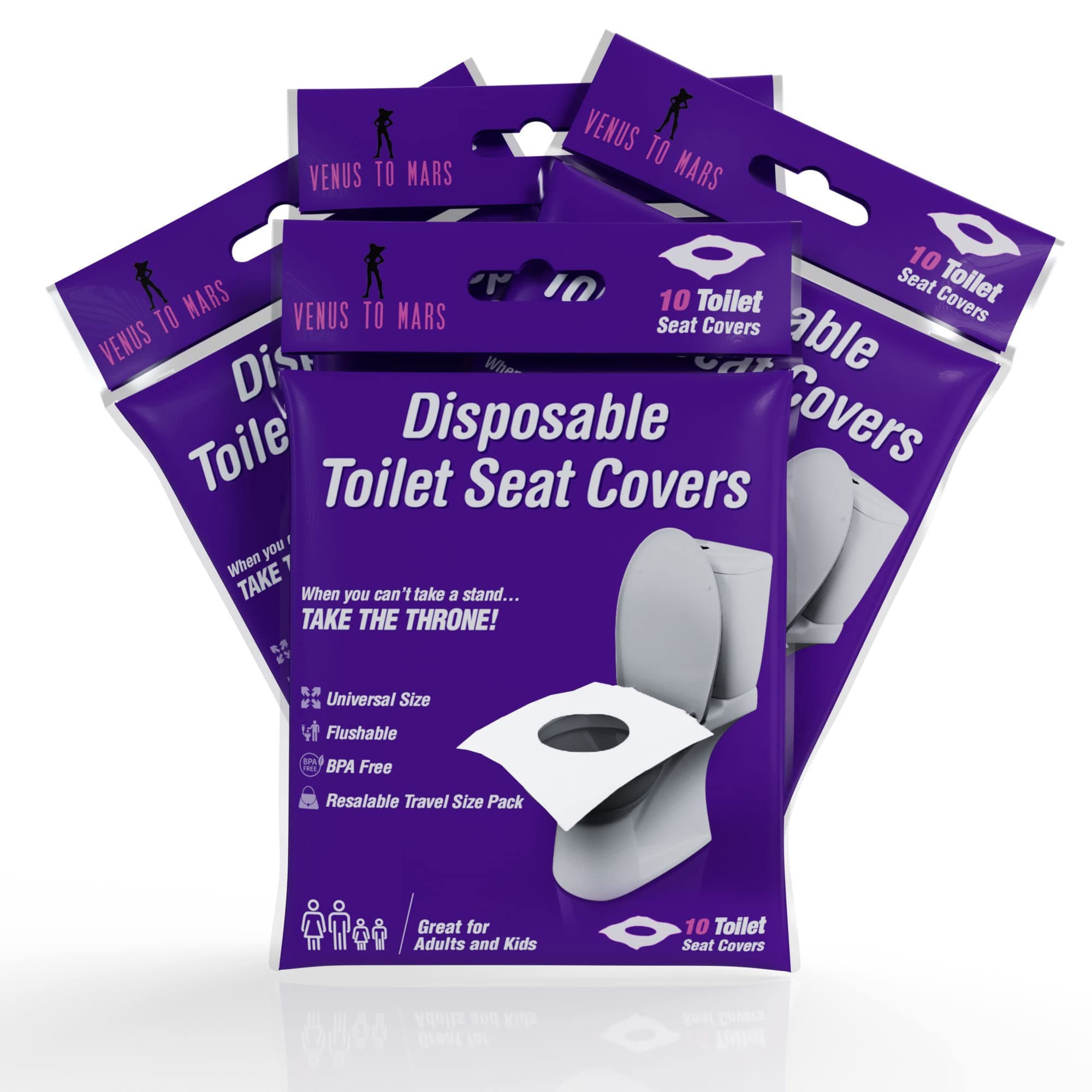 40 Toilet Seat Covers Disposable – XL Flushable Toilet Seat Cover Liners ideal for adults, kids and Toddler Potty Training, Portable toilet cover is Essential Accessories for car, Airplane, travel