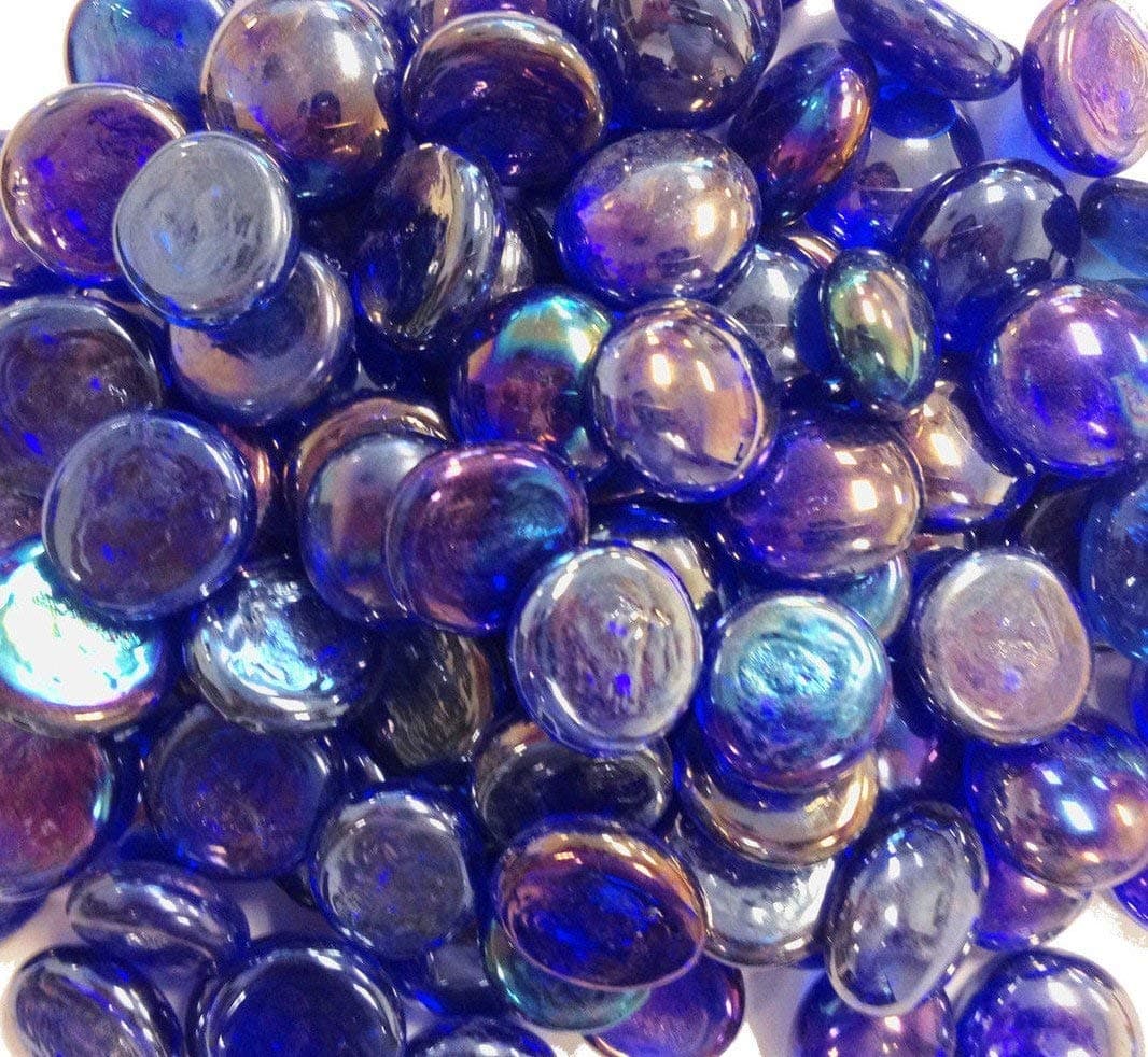 2 LB - Cobalt Blue Irid. - Vase Fillers - Glass Gems