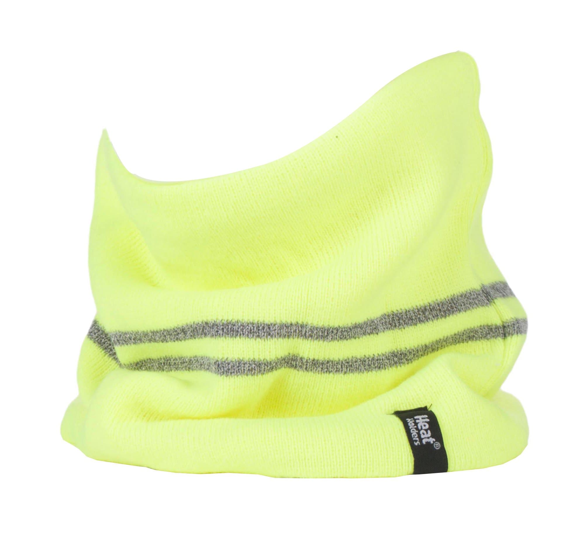 Heat Holders - Mens Hi Vis Winter Warm Insulated Thermal Neck Warmer Reversible