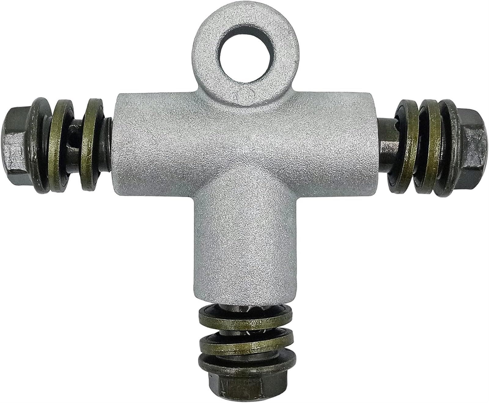 THE WHITE SHOP Motorcycle Hydraulic Brake Line Tee Hose Connector 3 Way Adapter