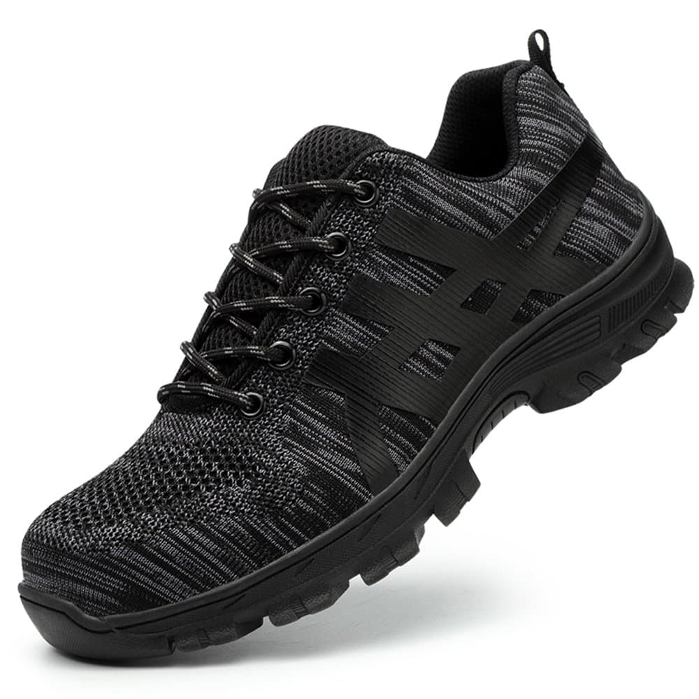 showcai Unisex Steel Toe Work Shoes Industrial&Construction Shoes Puncture Proof Safety Shoes …