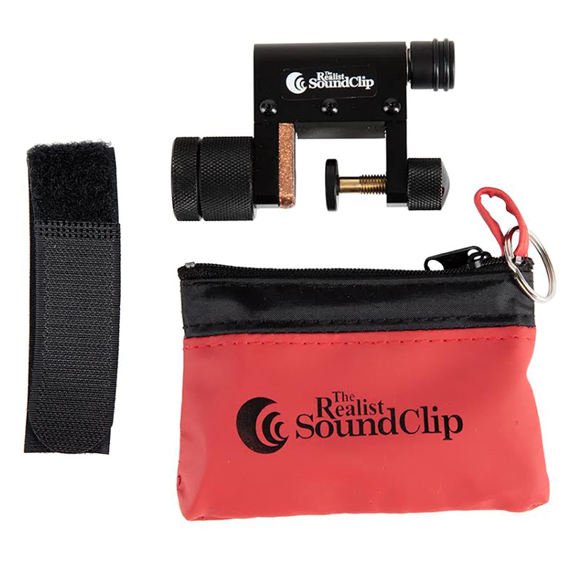 The Realist RLSTSC - SoundClip Pickup for Double Bass - Portable Great For Travel - Clamps Easily Onto Bridge - Onboard Volume Control - Unique Weight System Modulates Tone - USA Made