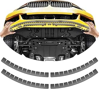 Car Front Bumper Scrape Guard 4 Pack Universal Black Bumper Lips Scrape Guard Car Under Bumper or Anti-Scratch DIY Car Bumper Protector for Lowered Cars, Sport Cars and SUV, WT 11-TOOTH