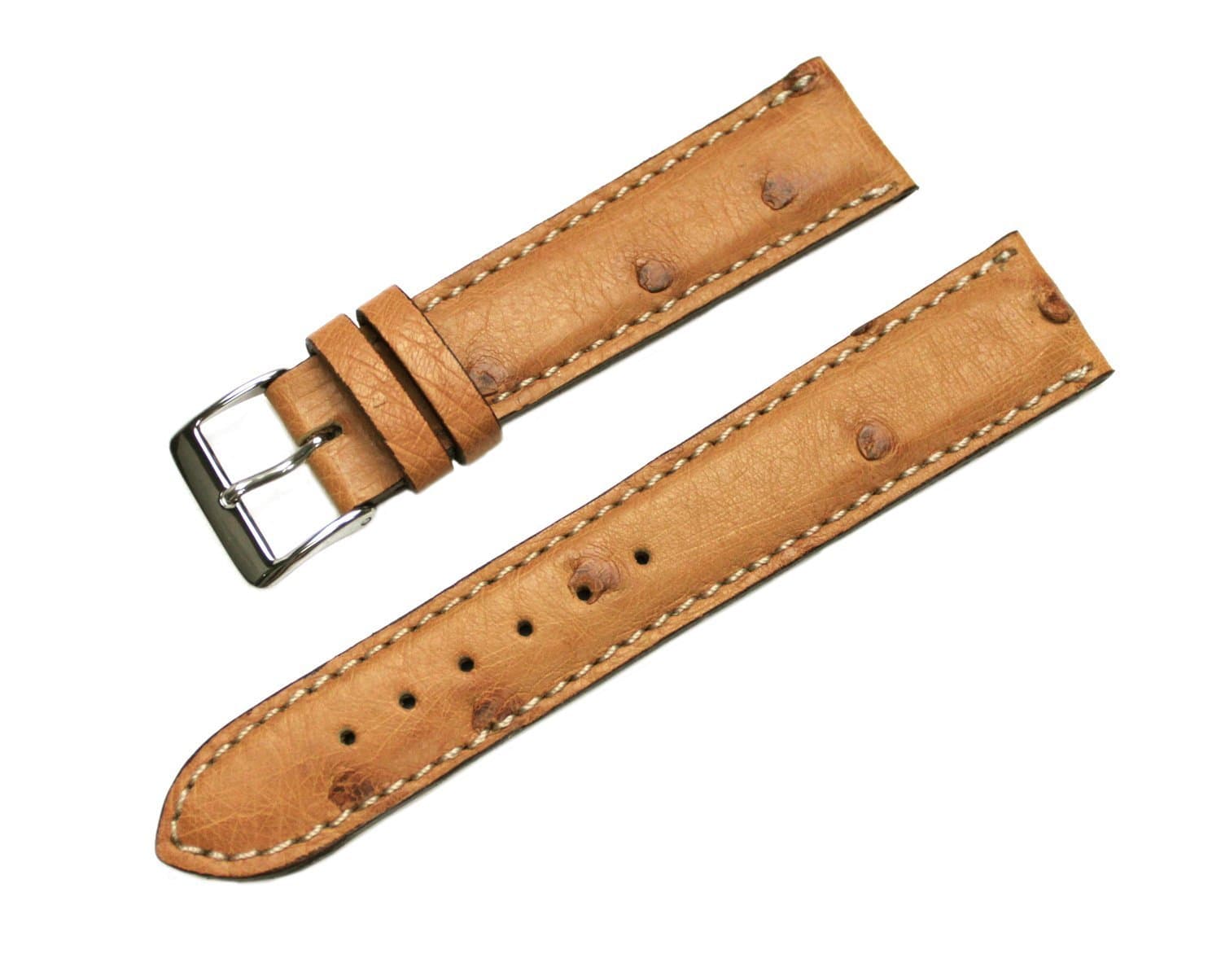 Echt Strauss Leather Watch Strap [20mm, Tan]