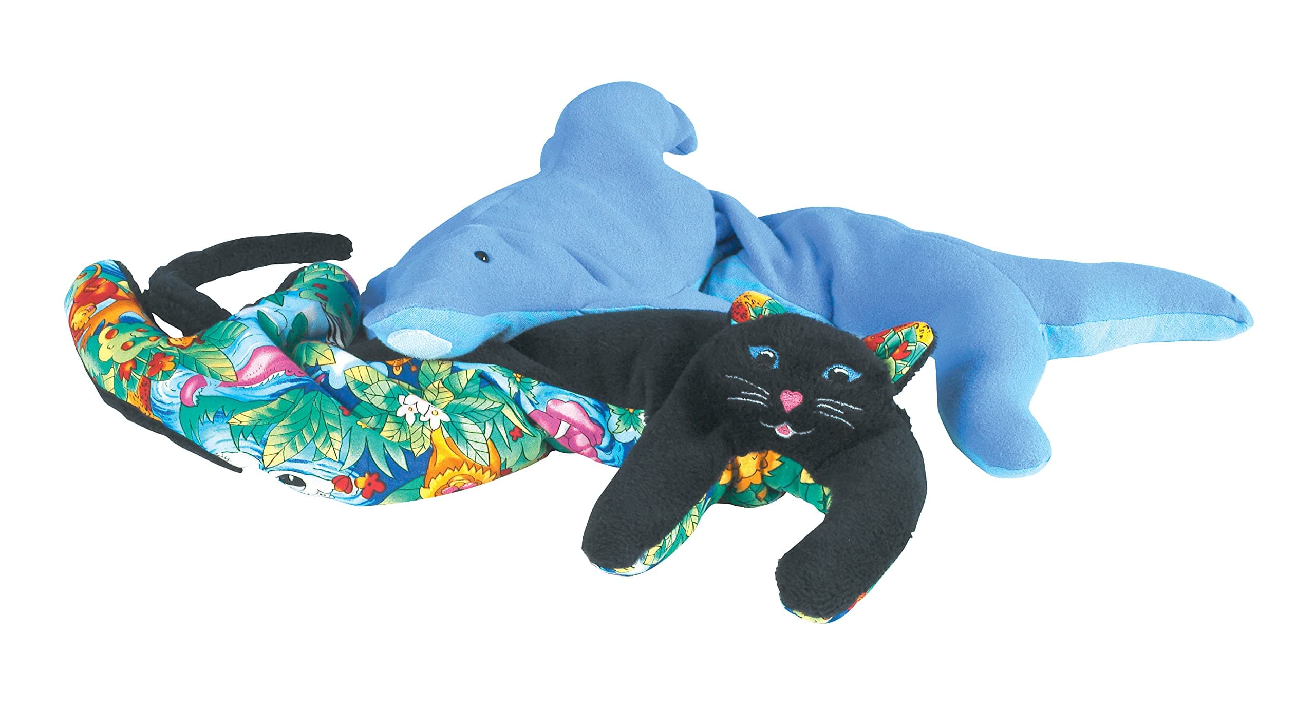 Abilitations Dolphin Kuddles Scented Animal Weighted Toy, 24 Inches, Fleece, Cotton Cover