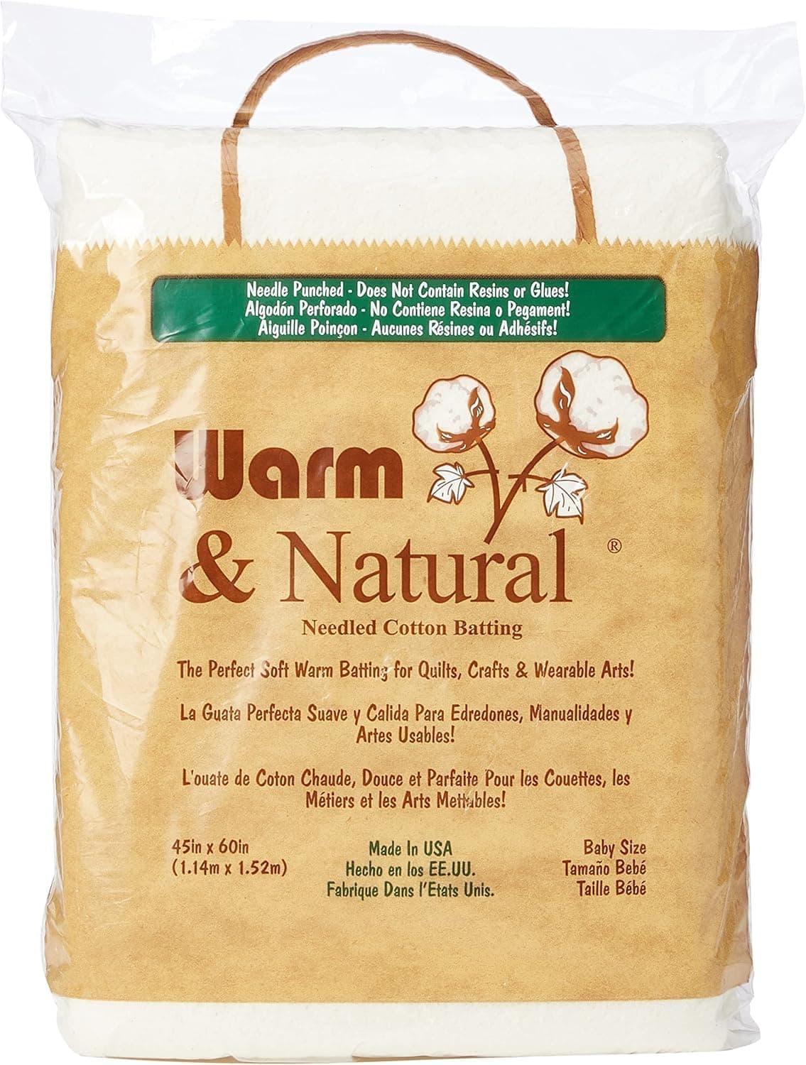 The Warm Company & Natural Cotton Batting Baby 45x60