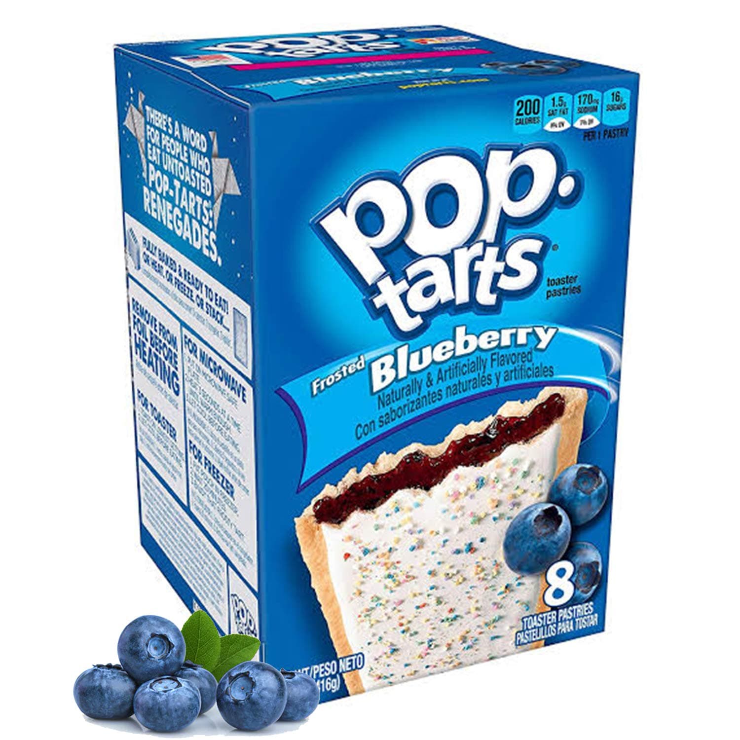 Pop Tarts Frosted Blueberry Pouch, 416 g