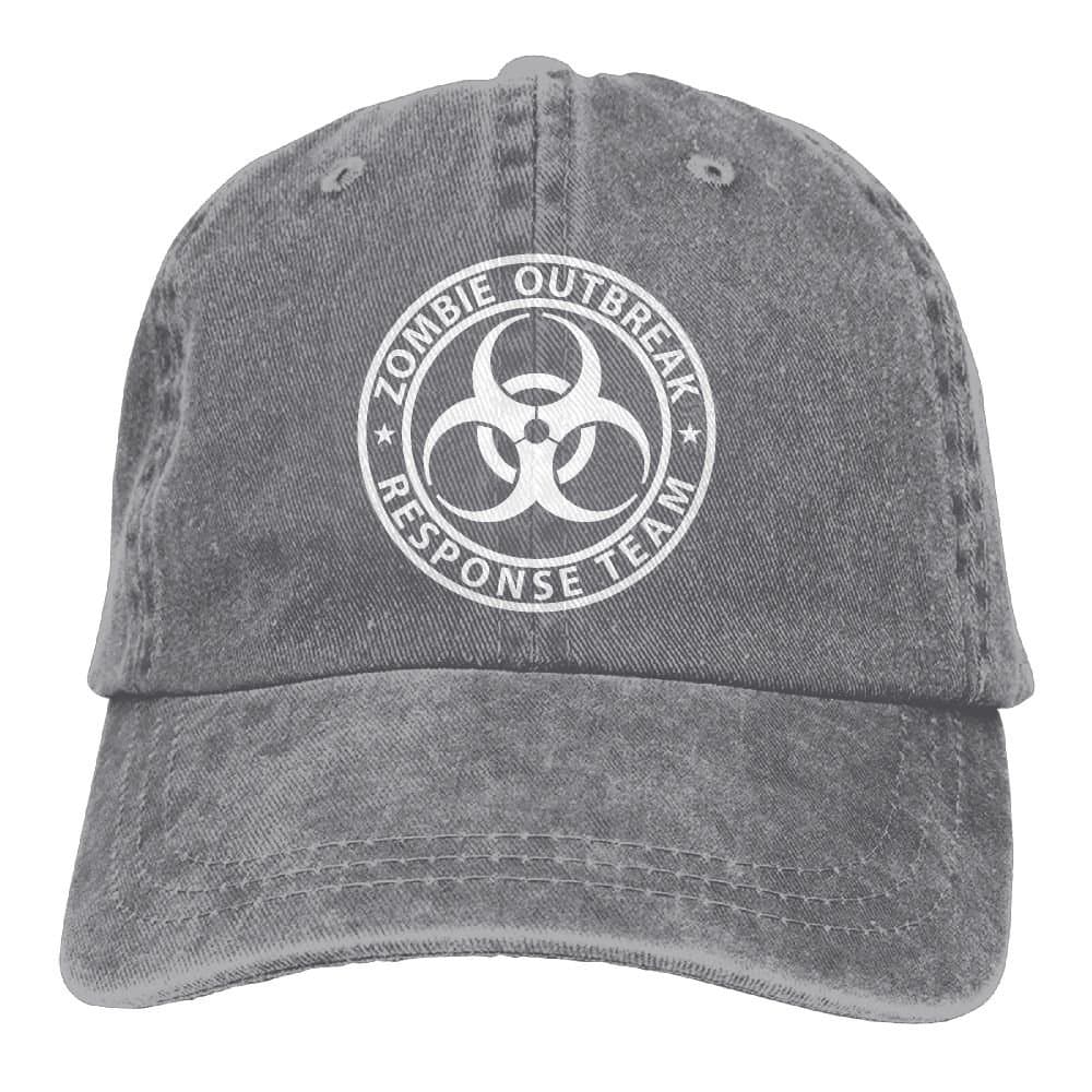 Zombie Outbreak Response Team Retro Washed Dyed Cotton Adjustable Baseball Cowboy Cap