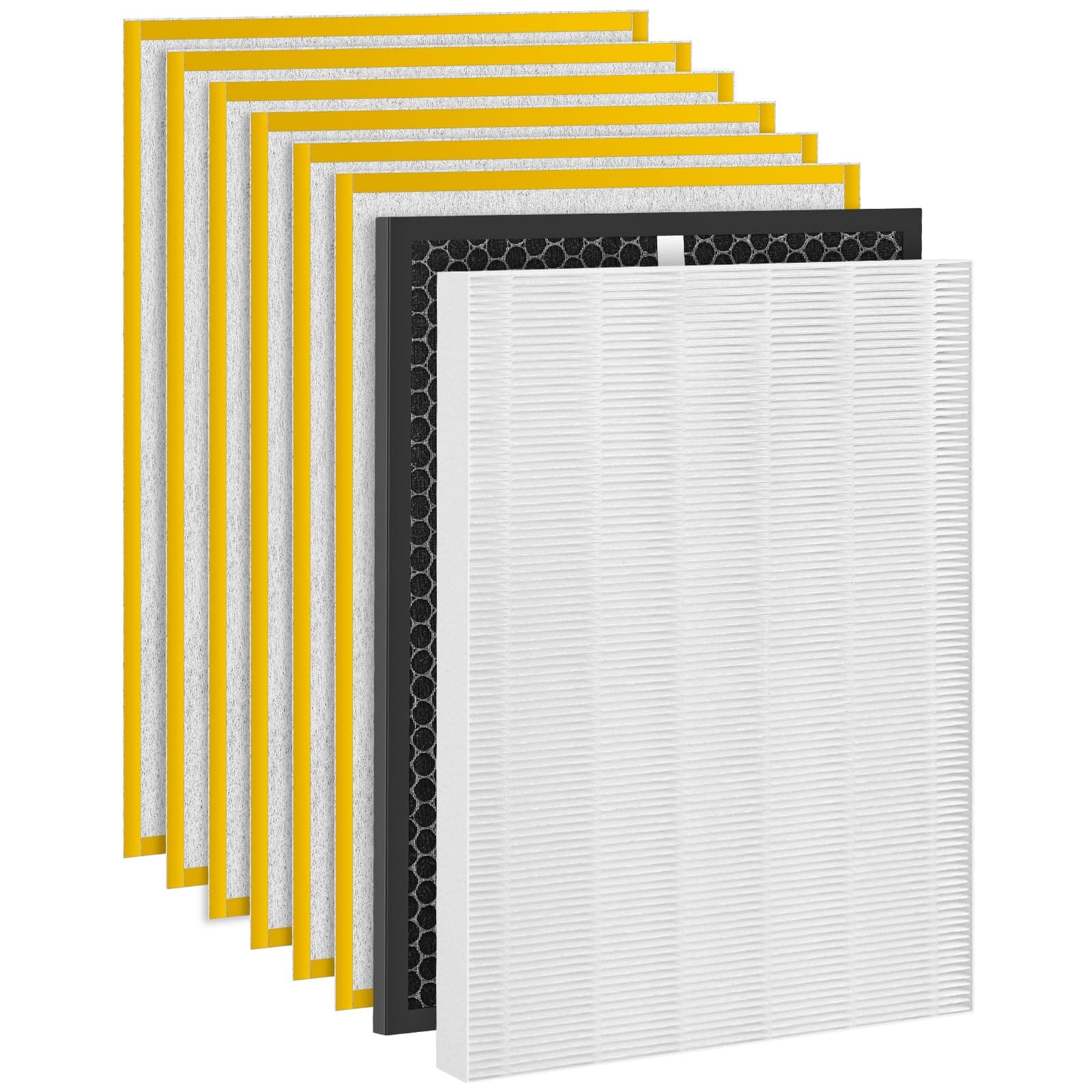 HR900 Replacement Filter Set Compatible with HR900 Ultimate Pet Air Purifier, 1+1+6 Pack (Upgraded)