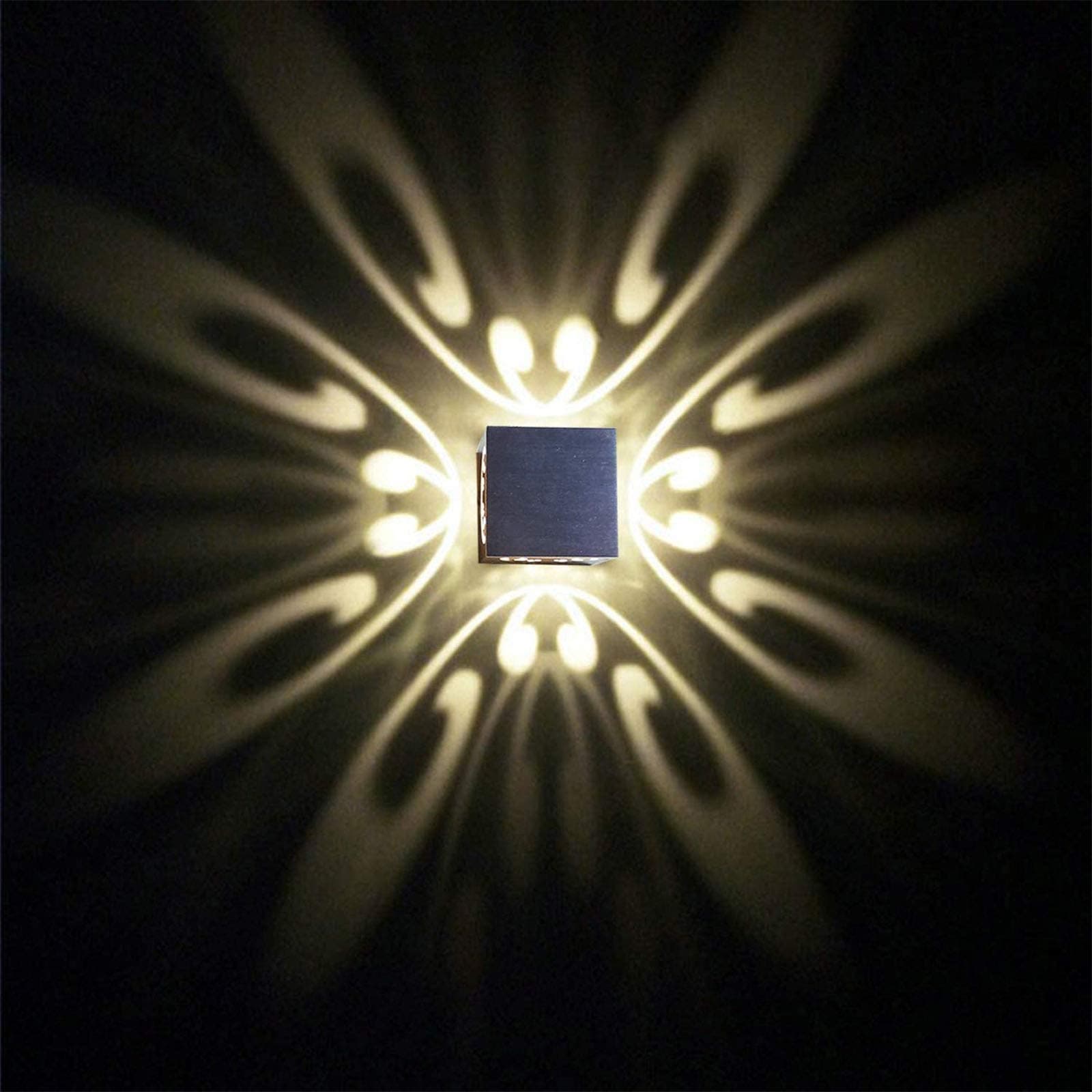 uksunvi 3W Wall Ligh Modern Aluminum Lamp Creative Indoor Lights for Home Energy-Saving Light Light Led Wall Decor Lamp (Warm White 3W)