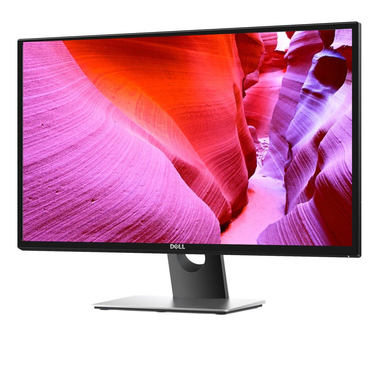 Dell SE2717H KYKMD 27" FHD 1080p Screen LED-Lit Monitor, ,Black with Silver Base and Back