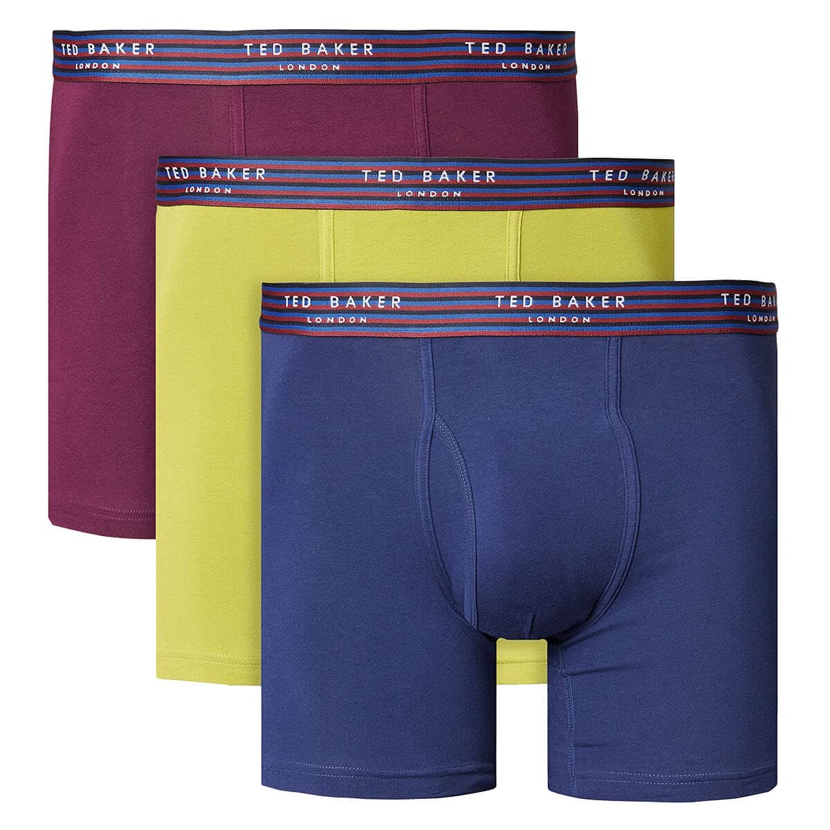 Ted Baker Men's 3-pack Cotton Fashion Trunk Trunks