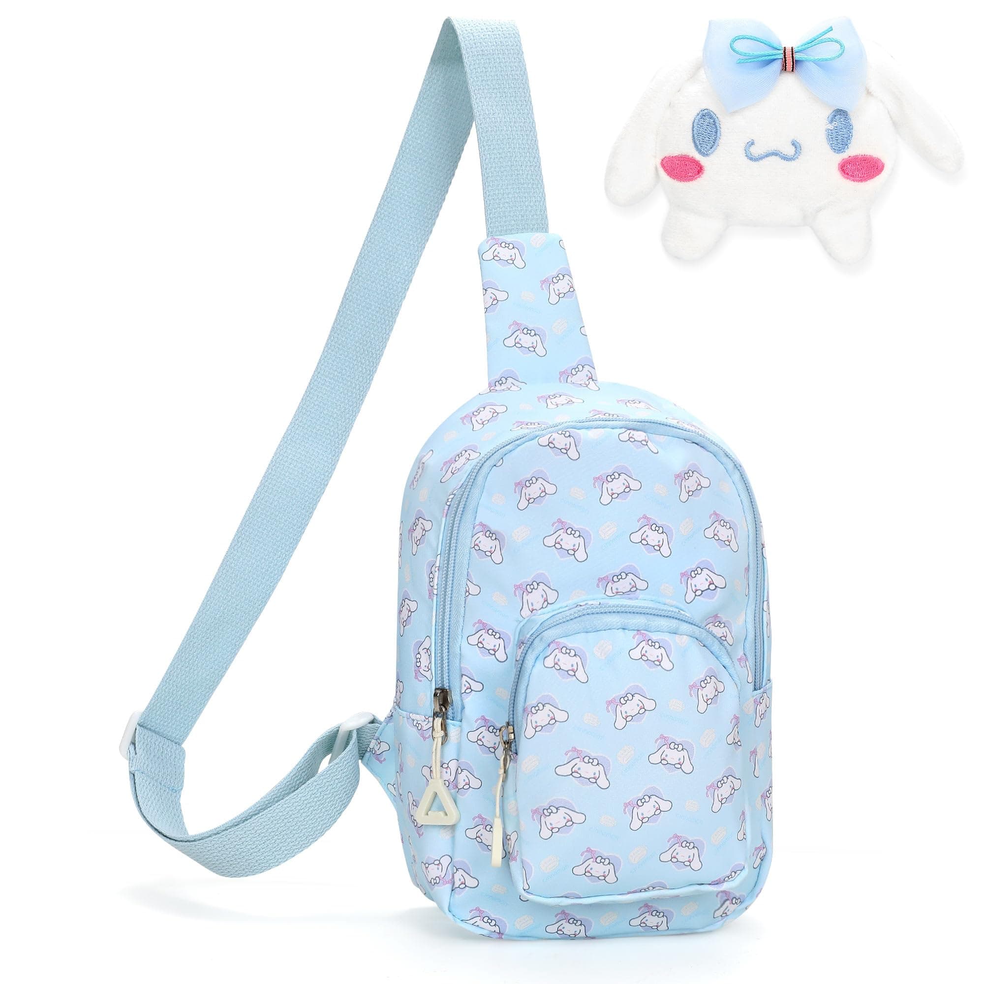 9.8 Inch Cartoon Bag Cross Body Cute Sling Bag Crossbody for Kids Mini Sling Backpack Travel Hiking Chest Bag Daypack for Purse Shoulder Backpack