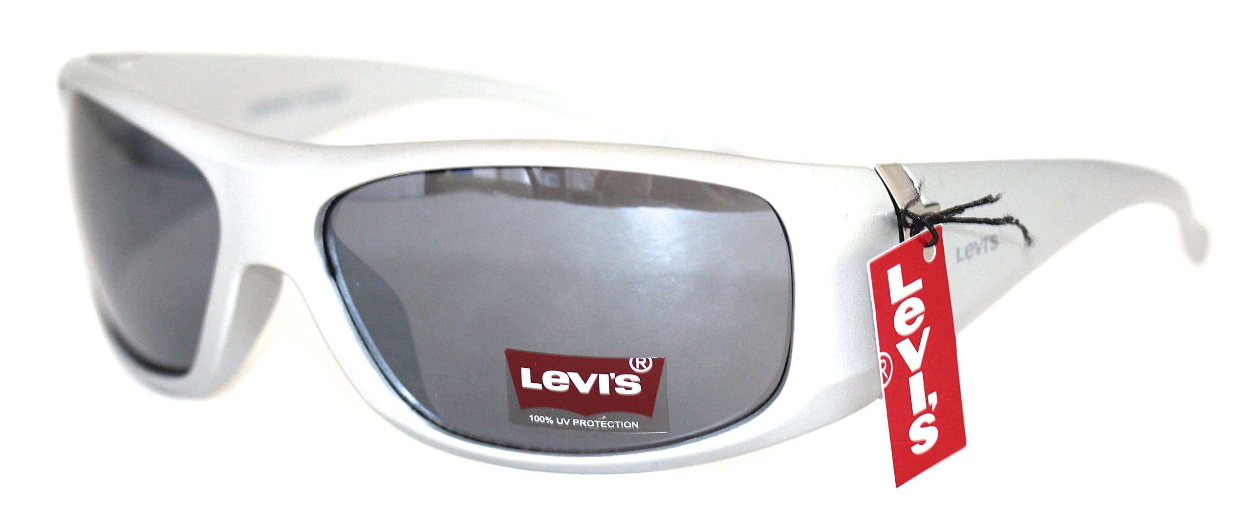 Levi Sunglass Unisex 150 3 Silver Rectangle Wrap Frame