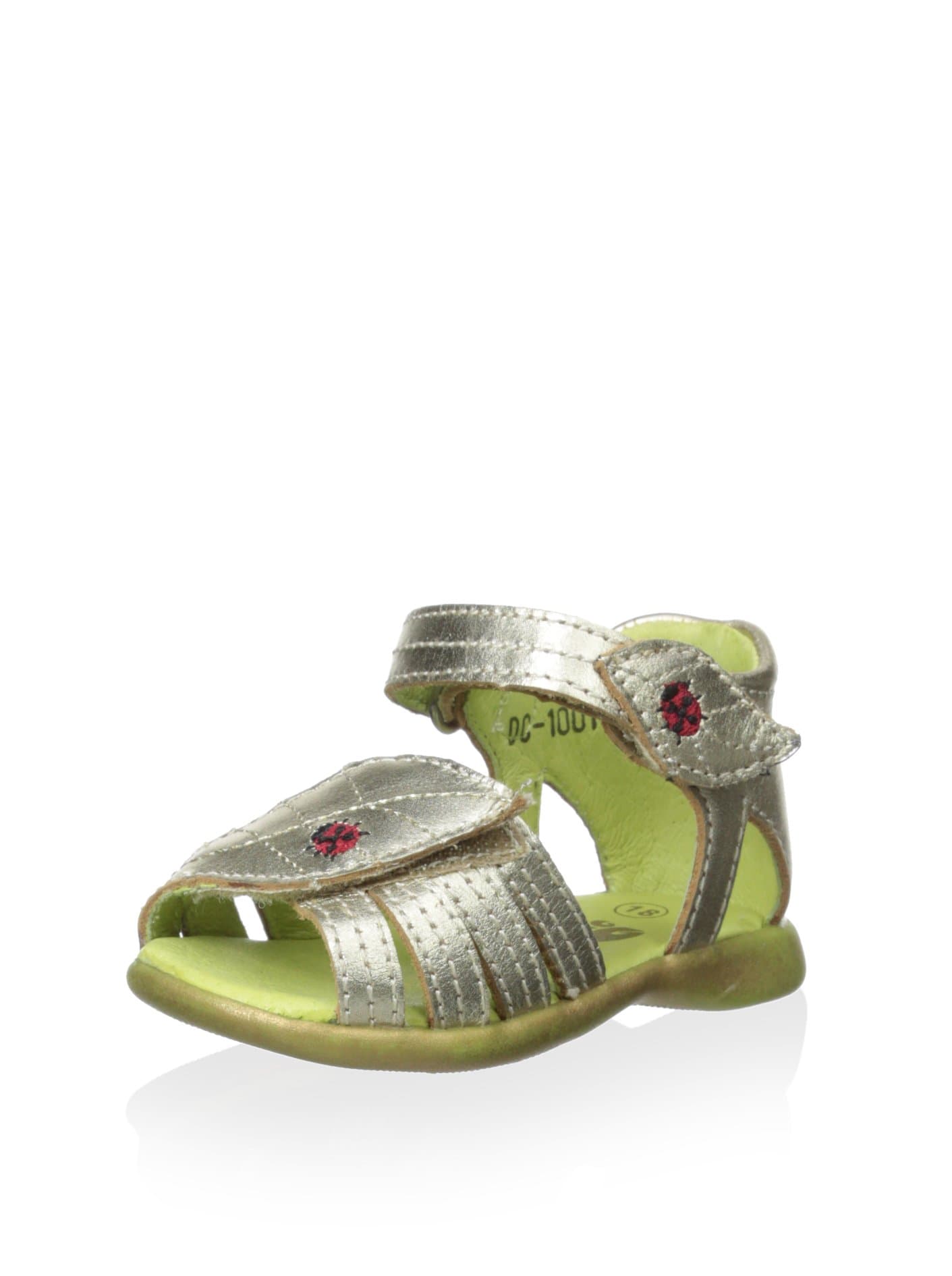 Kio Trend Kid's Lena Metallic Sandal, Gold, 20 M EU/5 M US Toddler
