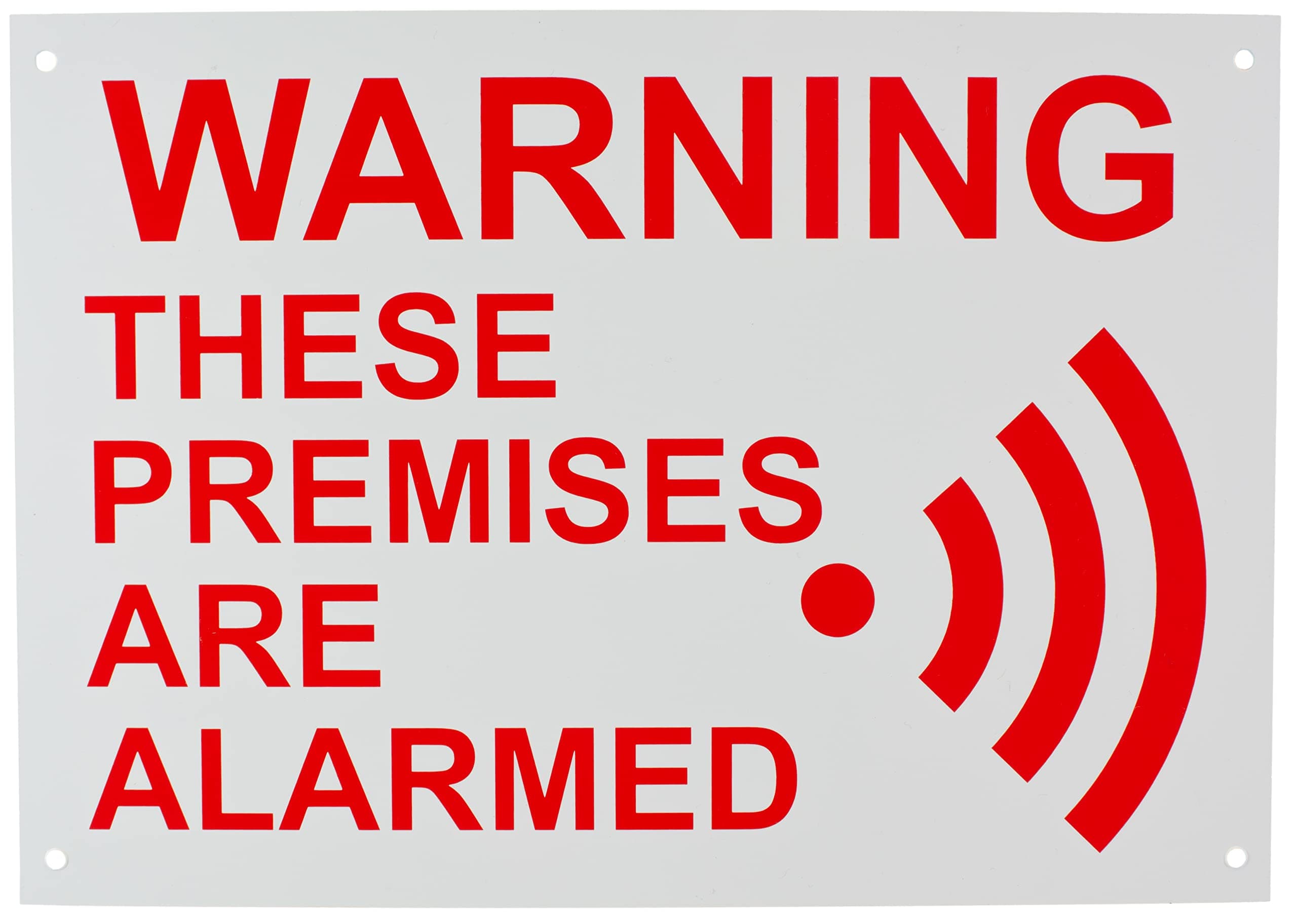 A4 External Alarm Warning Sign