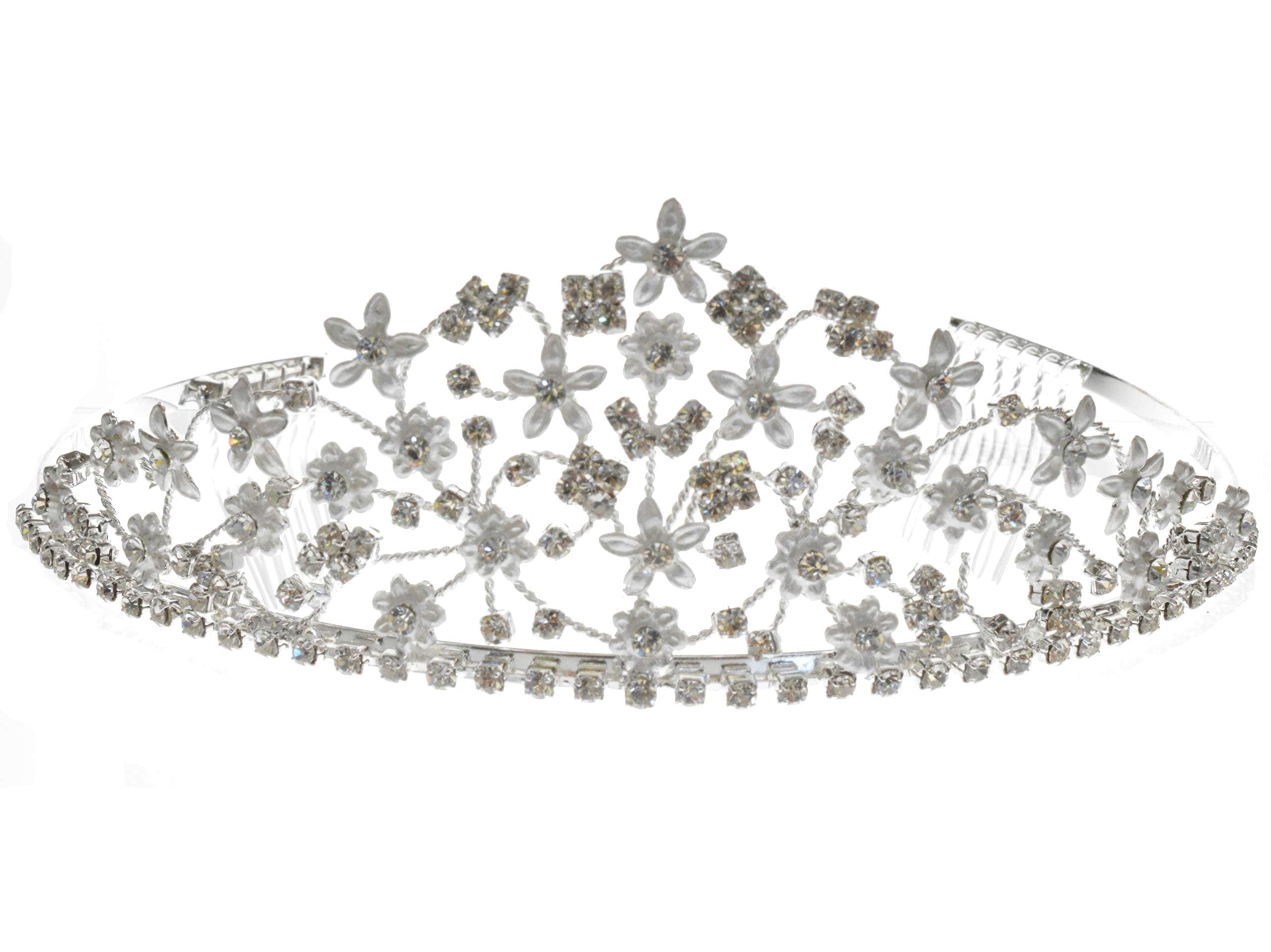 Rhinestones Crystal Wedding Bridal Prom Pageant Princess Tiara Crown 46497