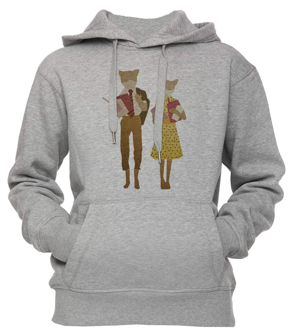 Fantastic Mr Fox Unisex Men's Women's Hoodie Sweatshirt Pullover Grey