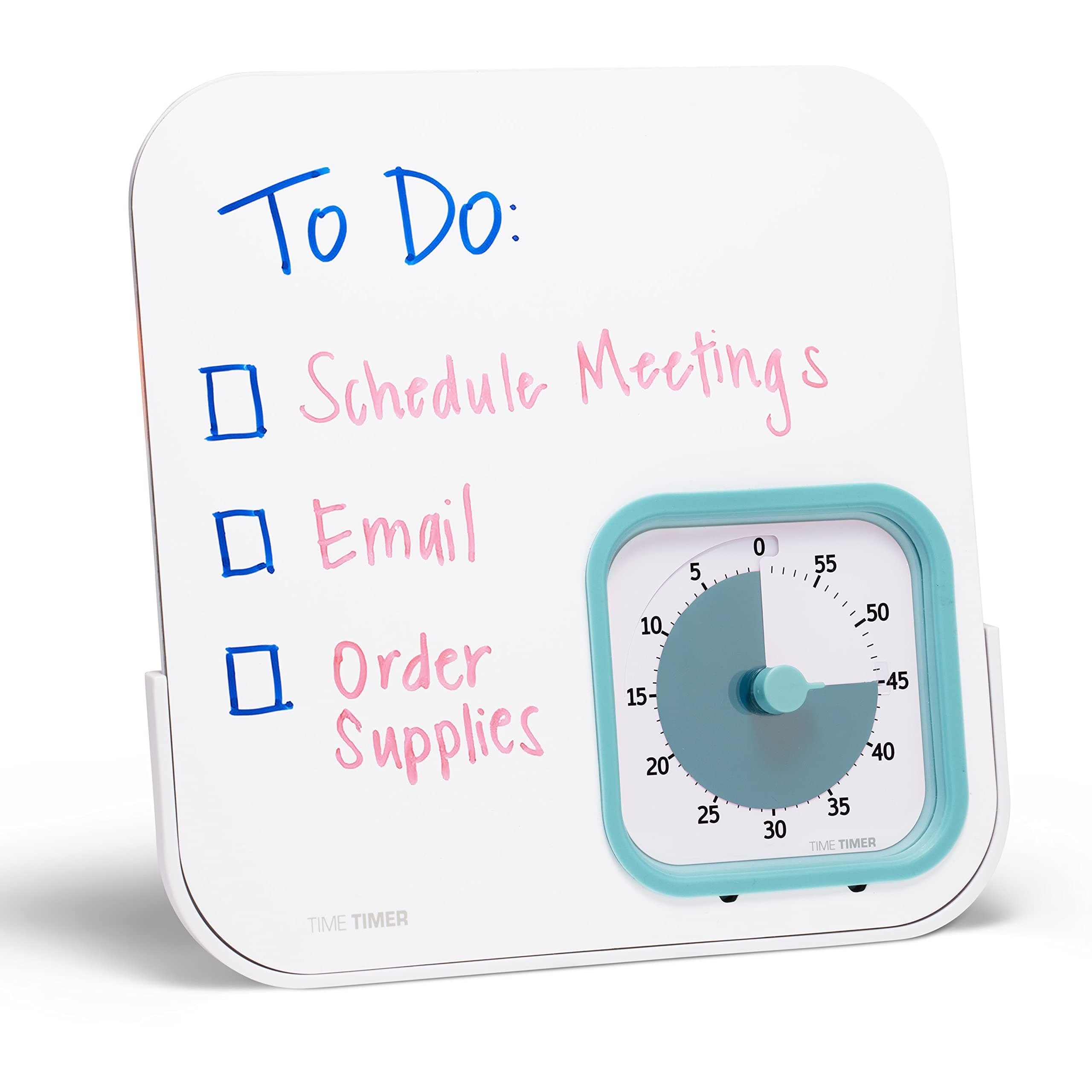 TIME TIMER MOD with Dry Erase Board — 60-Minute Visual Countdown Timer with Magnetic Whiteboard — for Notes, Chores, Classroom and Office Reminders, Visual Schedules, for Kids and Adults (Blue)