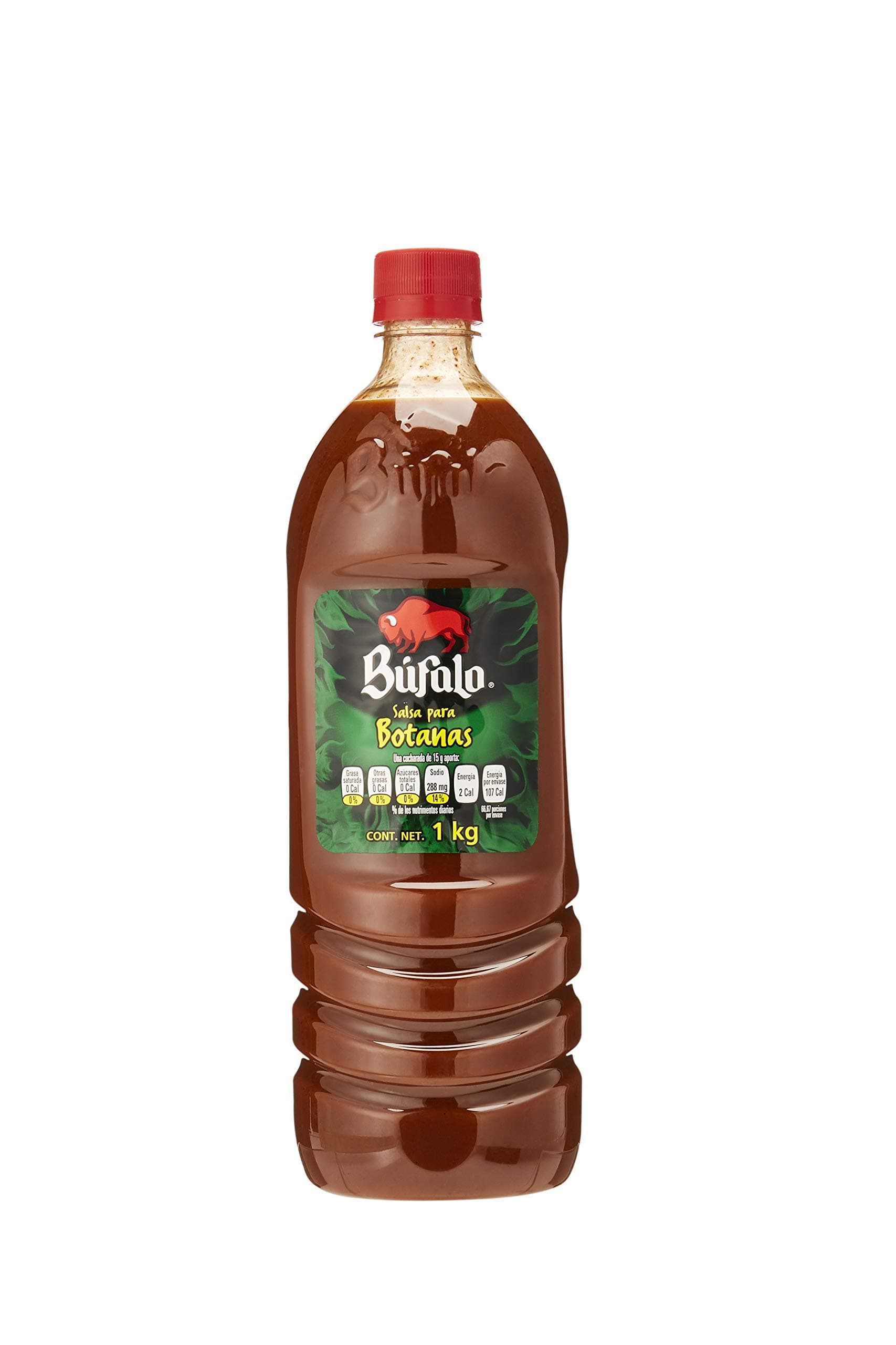 2 x BUFALO SALSA PICANTE - BUFALO HOT SAUCE 1kg Made in Mexico