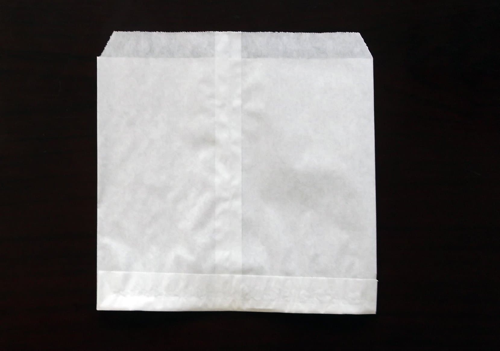 1000 x Food Grade Counter Bags. Medium White Kraft Bag. 250+0 x 250 mm (10" x 10")