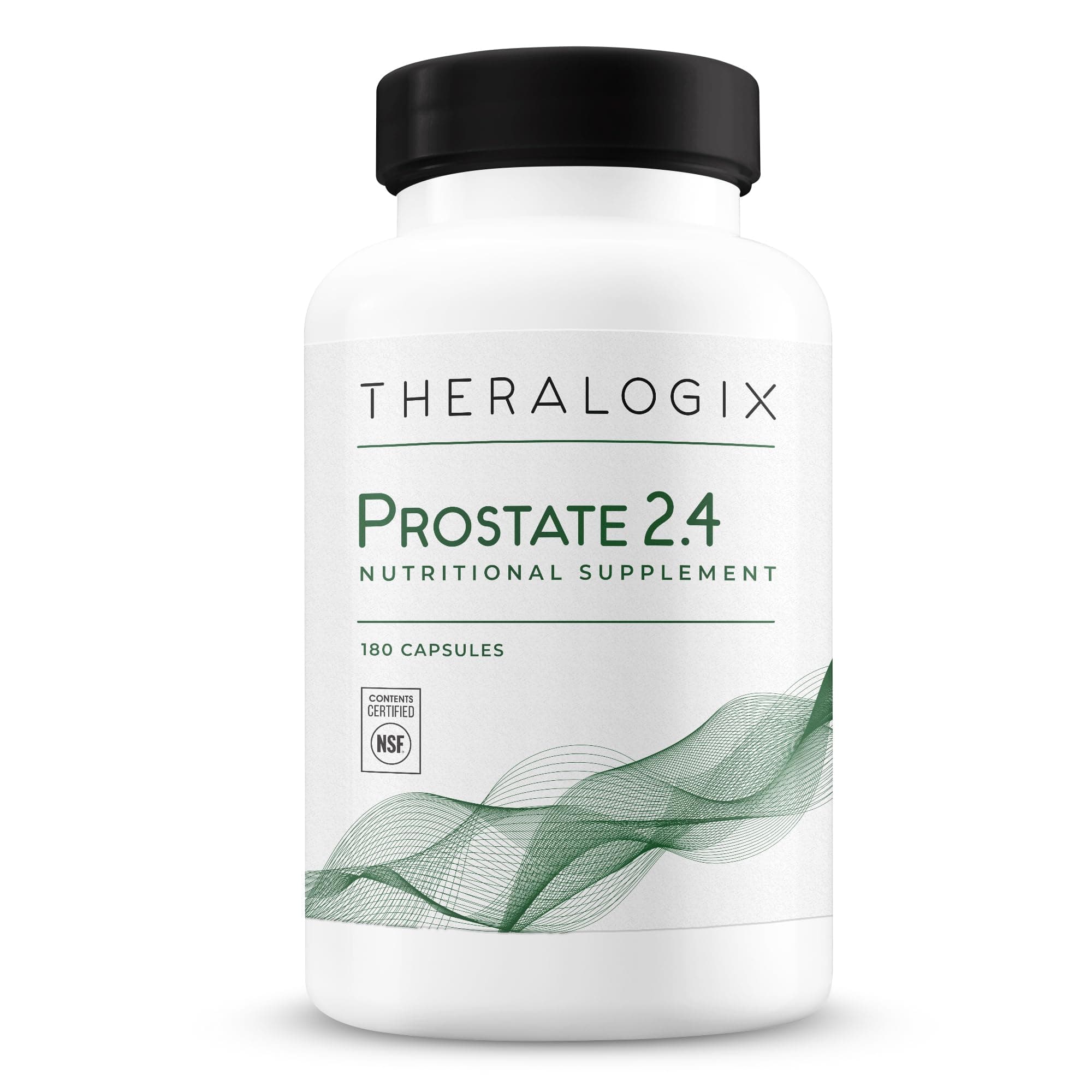 Prostate 2.4 Nutritional Supplement - 90-Day Supply - Prostate Health for Men - Supports Healthy Prostate Tissue - Lycopene, Vitamin D3, Selenium & Vitamin E - NSF Certified - 180 Capsules