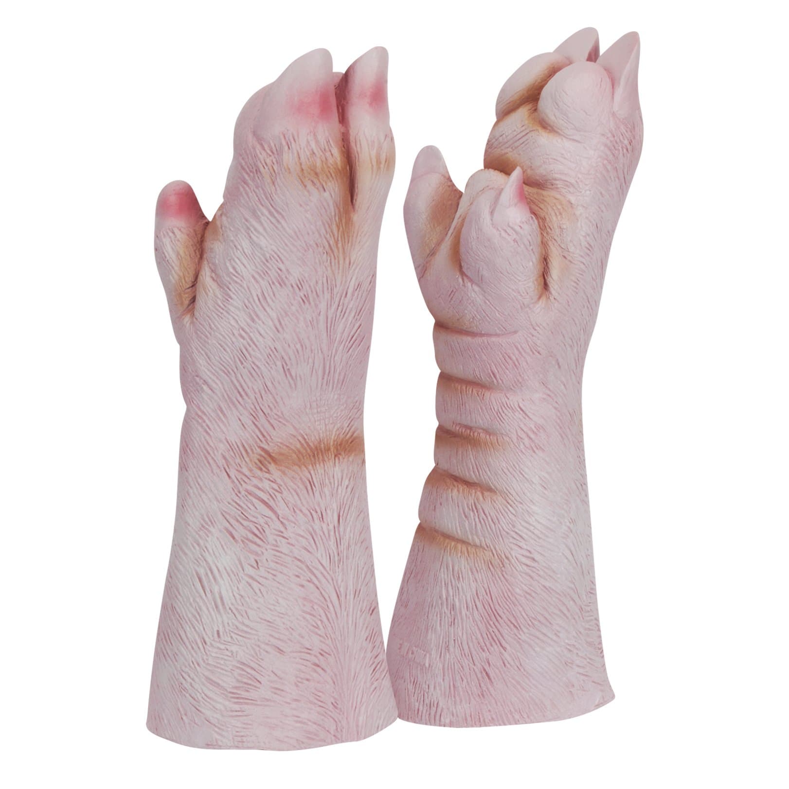 Star Power Farm Animal Pig Feet Hooves Gloves, Pink, One Size (15"x5")