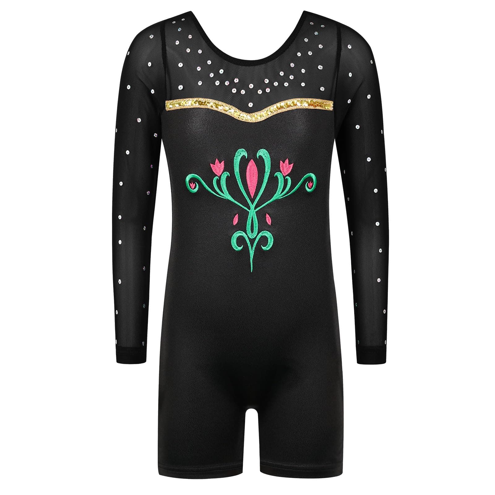 BAOHULULeotard for Girls Gymnastics Toddler Sparkle Stripes Tank Biketards One Piece