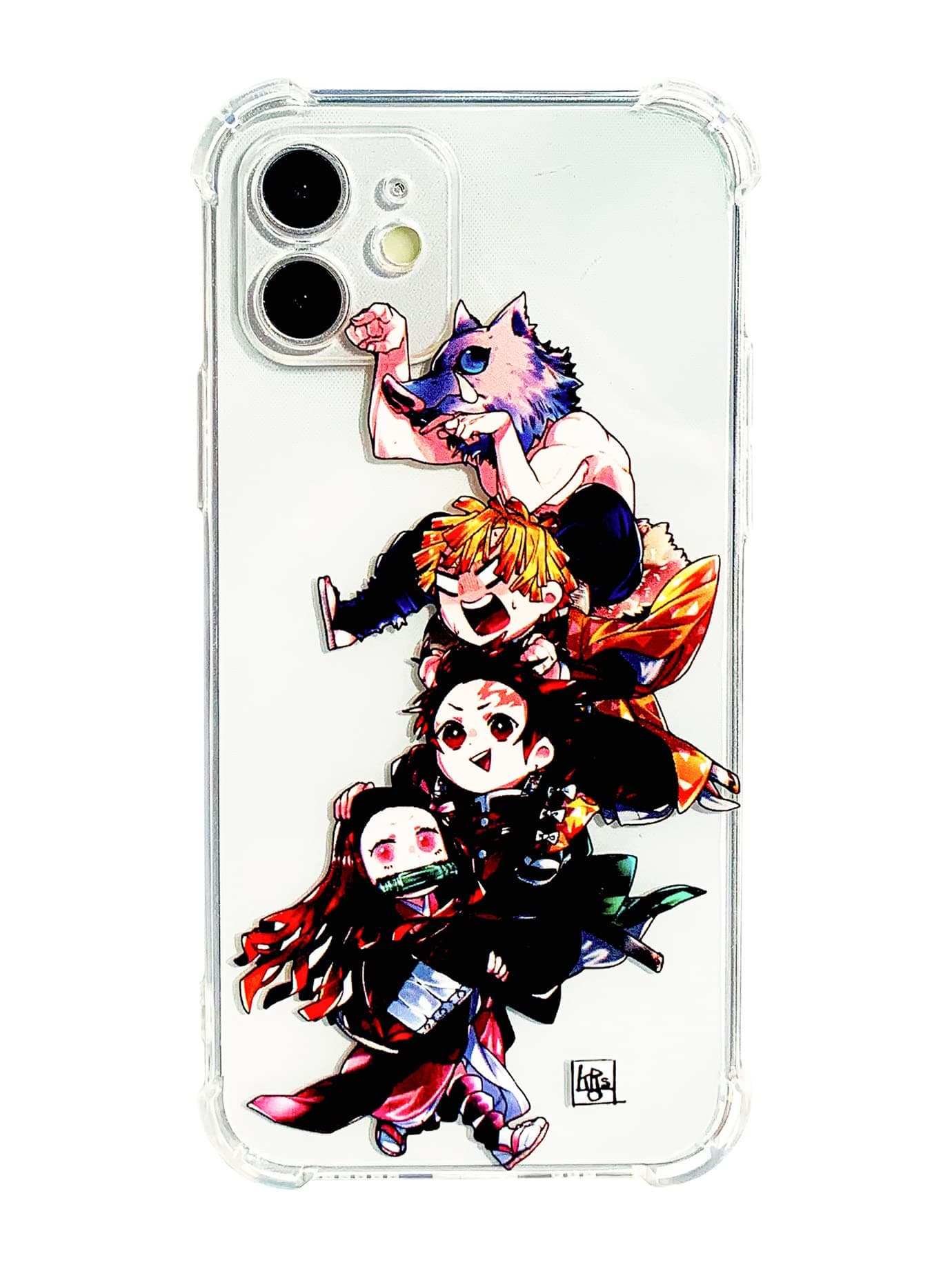 Clear Cute Anime Design Soft Shockproof Protective Slim Cases for Boys Girls Teens Men and Women,Compatible with iPhone 12 Case(4P)