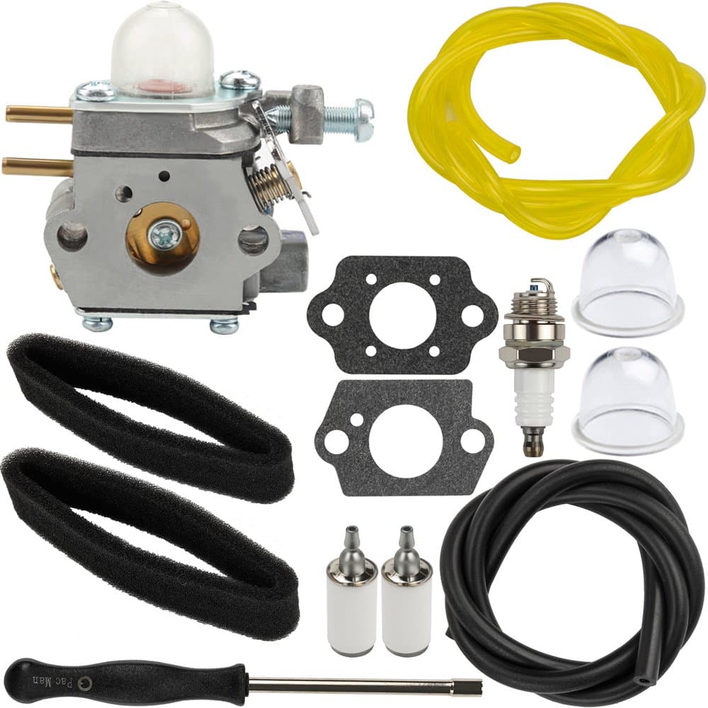 Panari 753-06423 Carburetor with Air Filter Fuel Line for Remington RM2510 RM2520 RM2560 RM2570 Trimmer RM2599 Pole Pruner Saw Murray H2500 M2500 M2510 M2550 Weed Eater