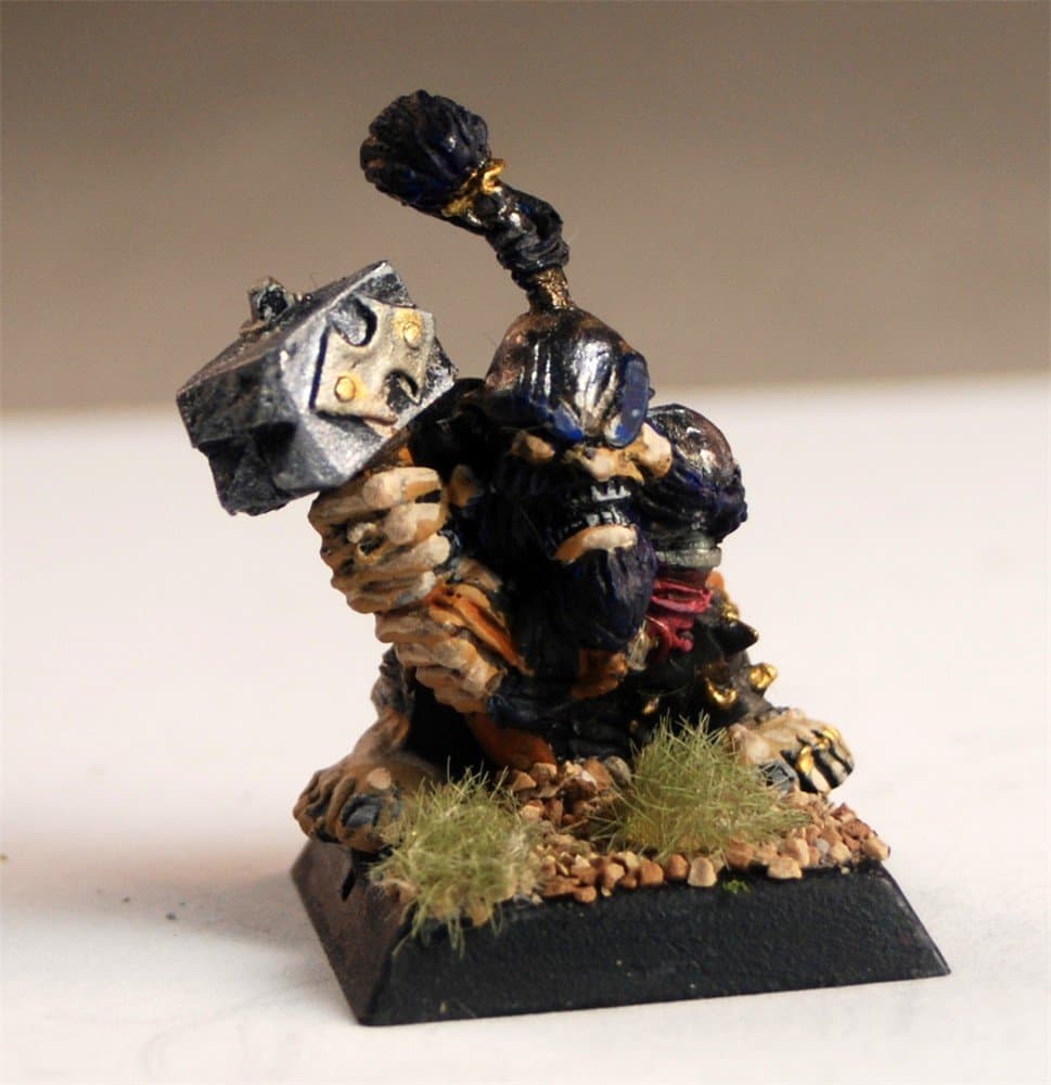 Dwarf Warrior Painted Ral Partha lead miniature (mini) for Dragons D&D or other fantasy 25mm games