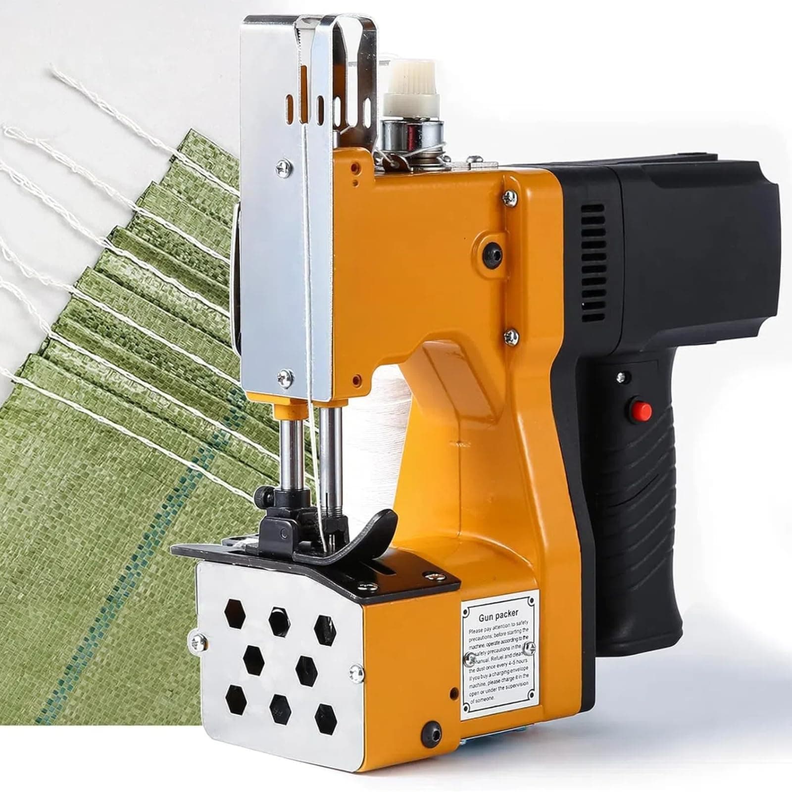 Industrial Seal Sewing Machine, Bag Closer Closing Machine - Automatic Line Cutting Packer, Electric Stitcher Knitted Sealing Packing For Express Woven Burlap