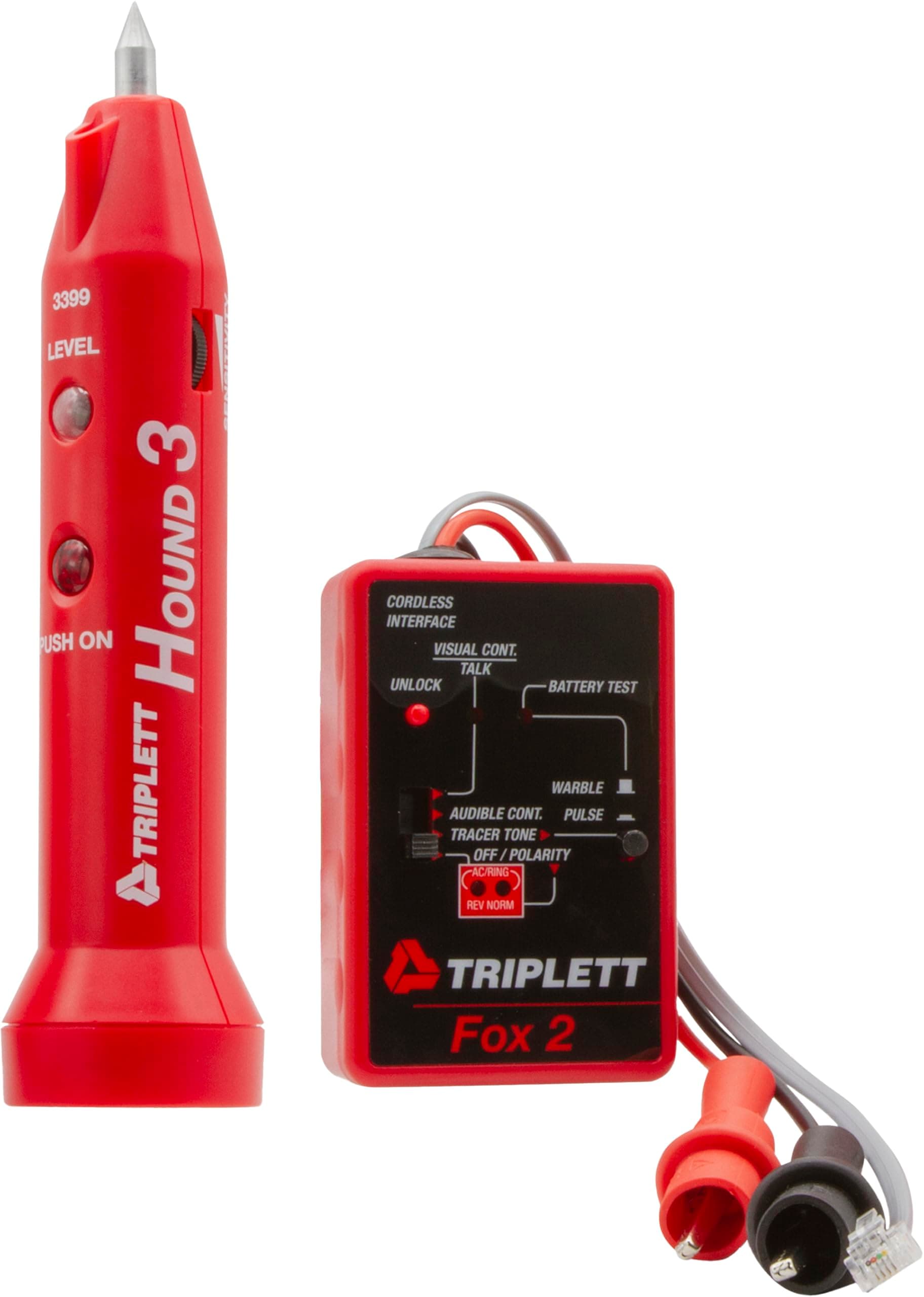 3399 Fox & Hound Premium Tone and Probe Wire Tracing Kit Generates Multiple Tones with Adjustable Sensitivity for Electrical Wire, LAN Cable, Telephone,Black