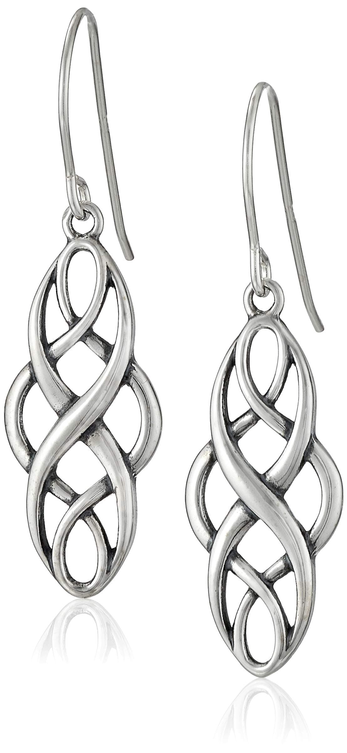 - Sterling Silver Celtic Knot Dangle Earrings