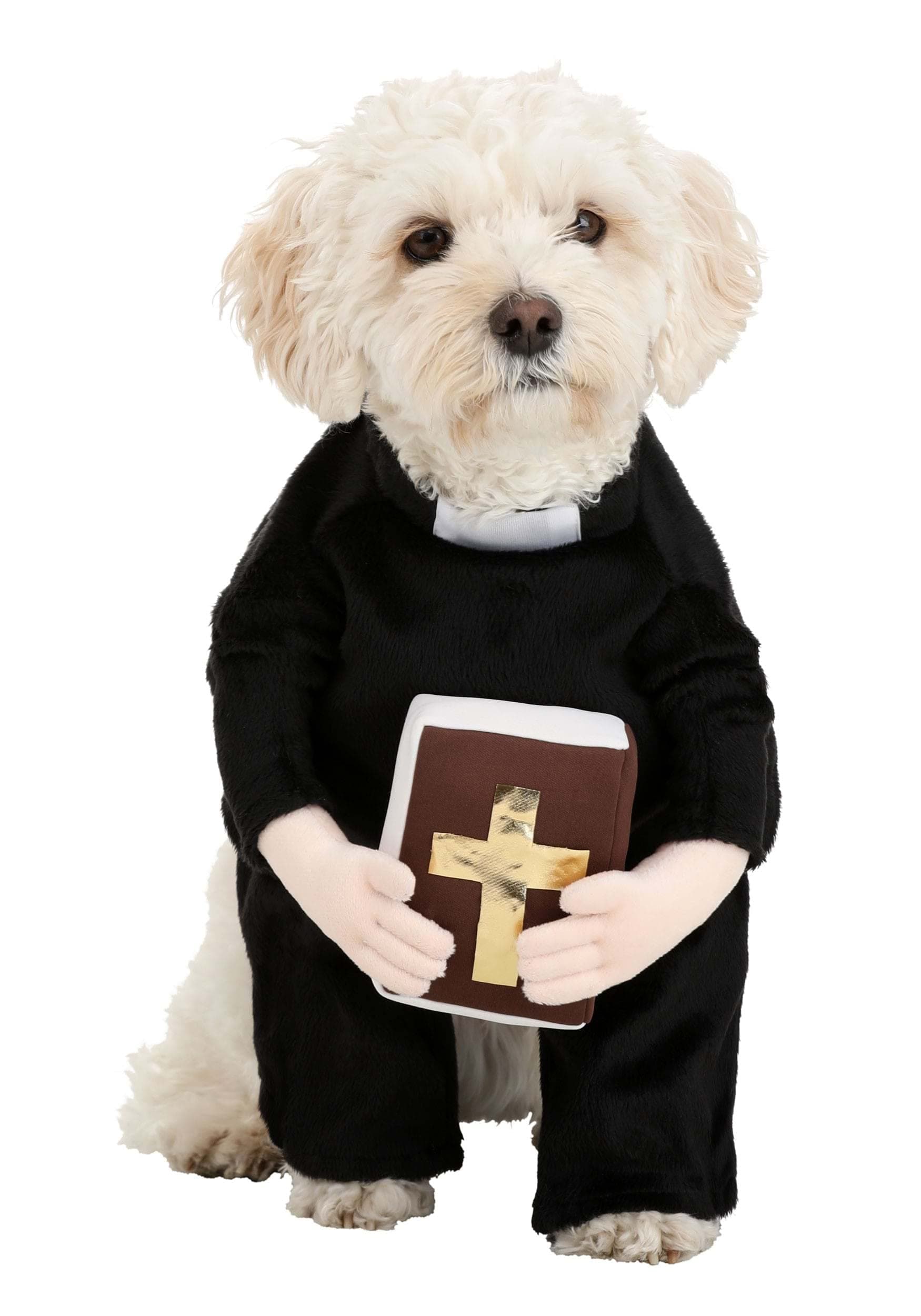 Fun Costumes Dog Priest Costume L