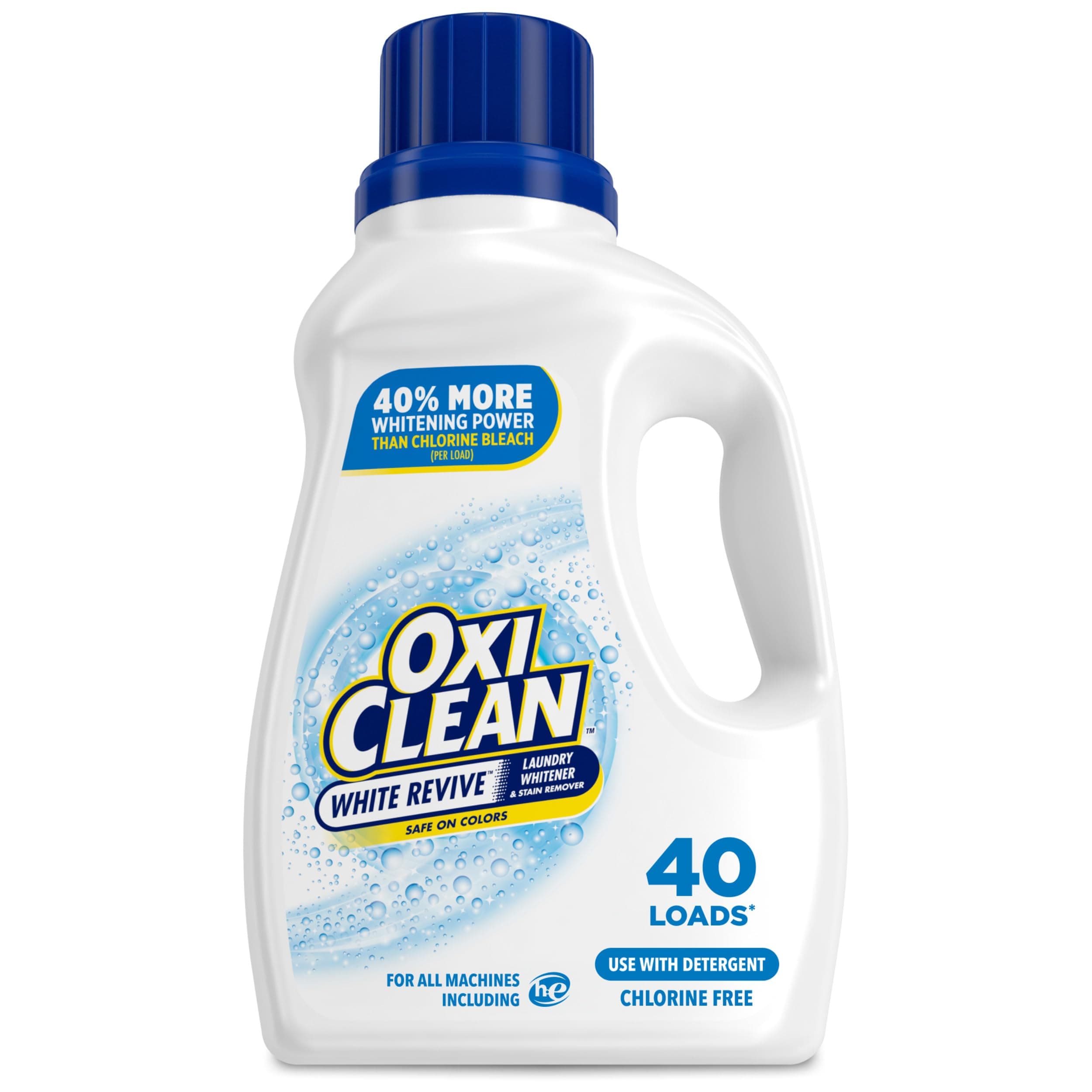 OxiClean White Revive Laundry Whitener and Stain Remover Liquid, 50 fl oz