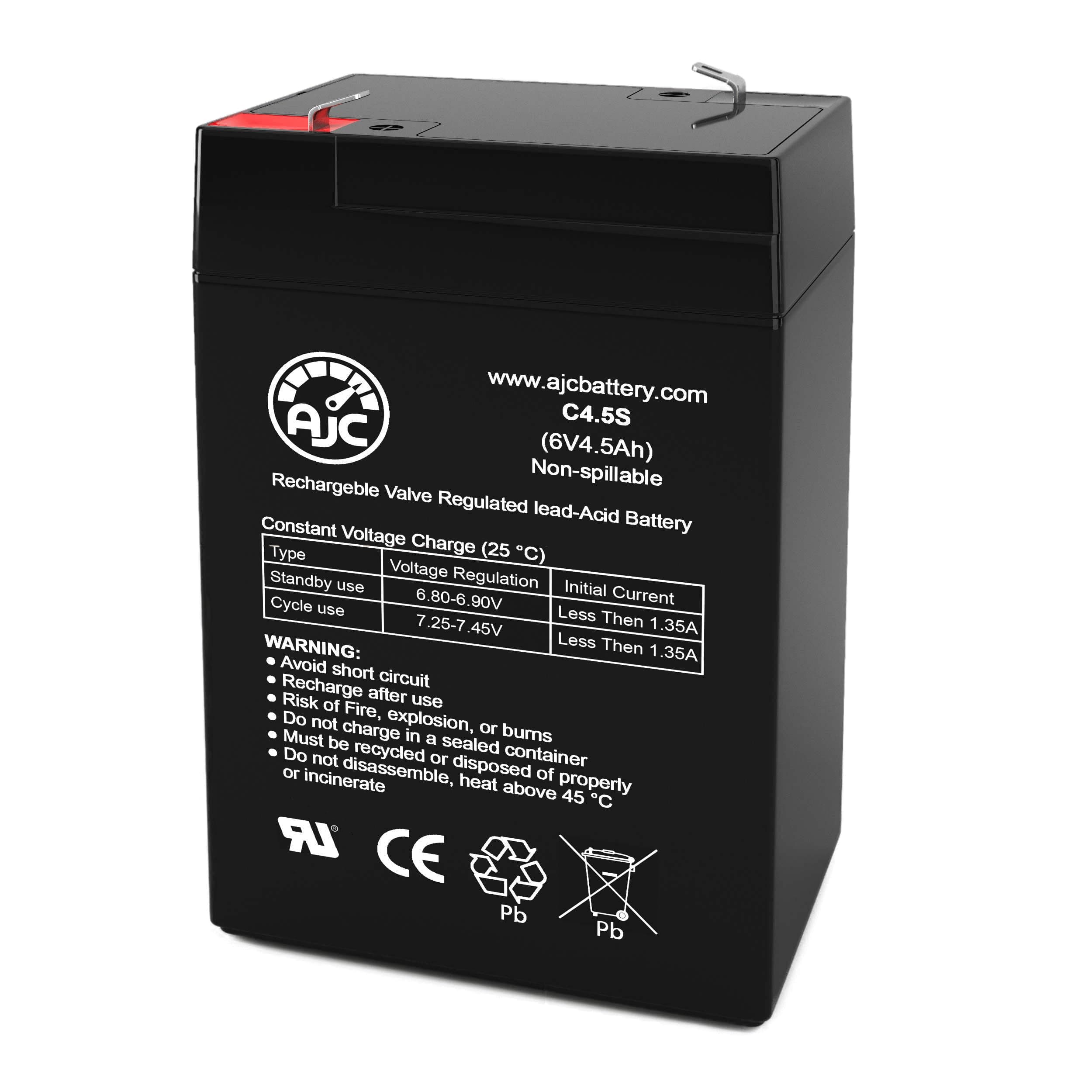 AJC 6V 4.5Ah Sealed Lead Acid Battery