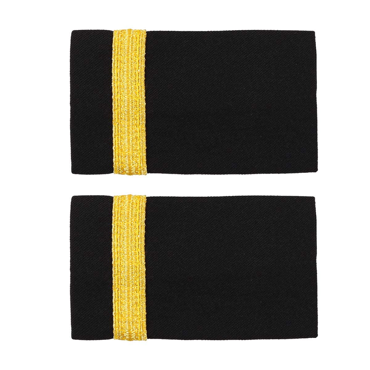 1 Pair Pilot Epaulet Shoulder Boards Traditional Professional Pilot Aviators Uniform Epaulettes with Gold Stripes One Bar One Size