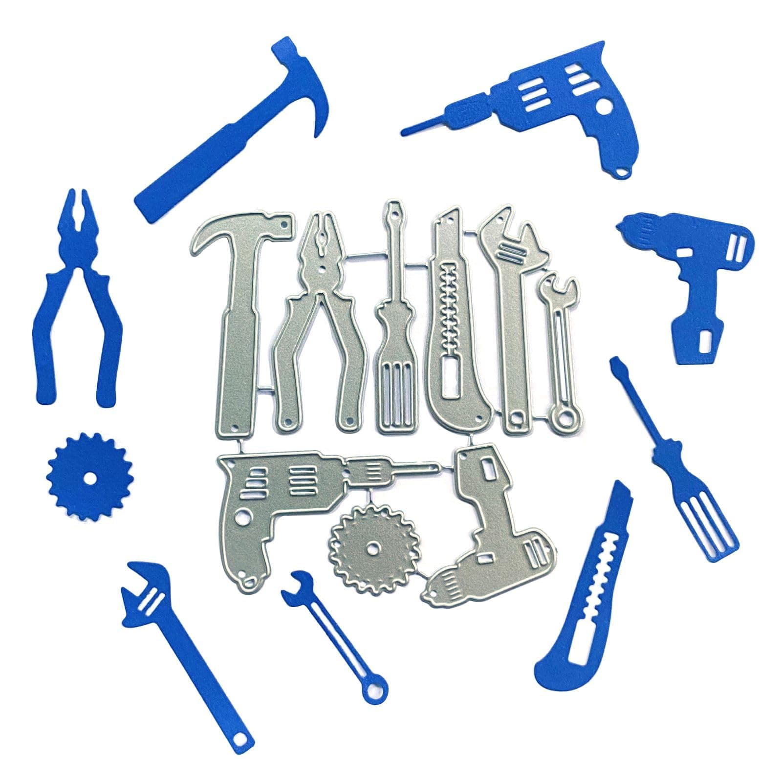 Repair Tools Cutting Dies for Making Men's Cards Metal Dies Handmade DIY Paper Cards Album Decoration Stencils Template Embossing for Card Scrapbooking Craft (Tools)