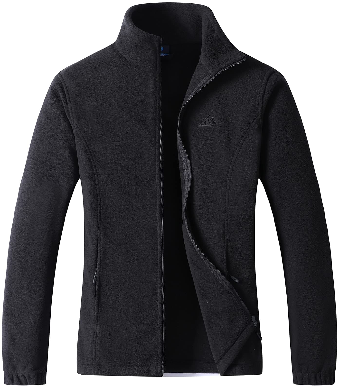 Women's Lightweight Full Zip Soft Polar Fleece Jacket Outdoor Recreation Coat With Zipper Pockets