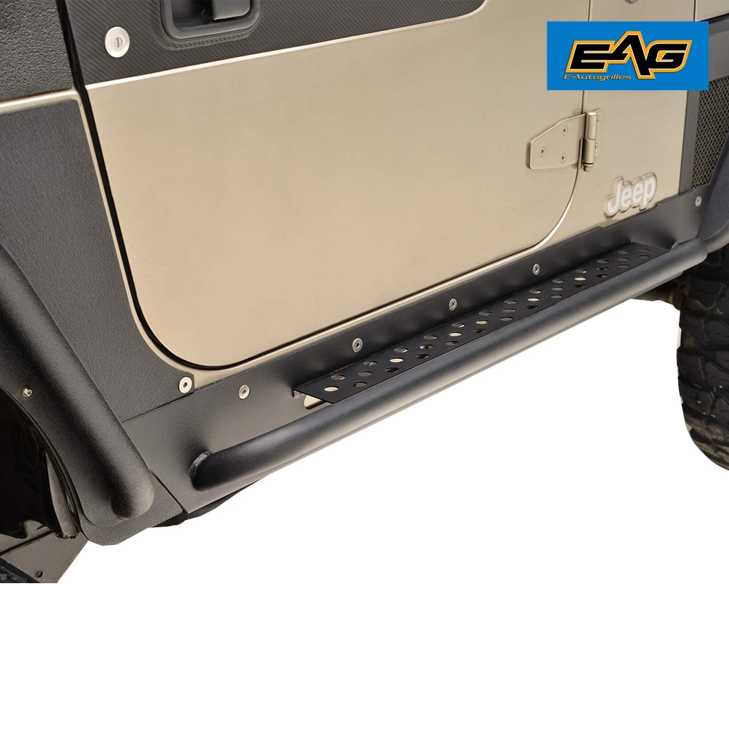 EAG Rock Guard with Step Off Road Fit for 97-06 Wrangler TJ
