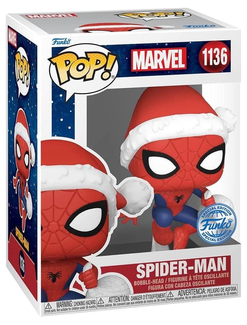 POP! Marvel - Spider-Man In Hat - Marvel Comics - Amazon Exclusive - Collectable Vinyl Figure - Gift Idea - Official Merchandise - Toys for Kids & Adults - Comic Books Fans