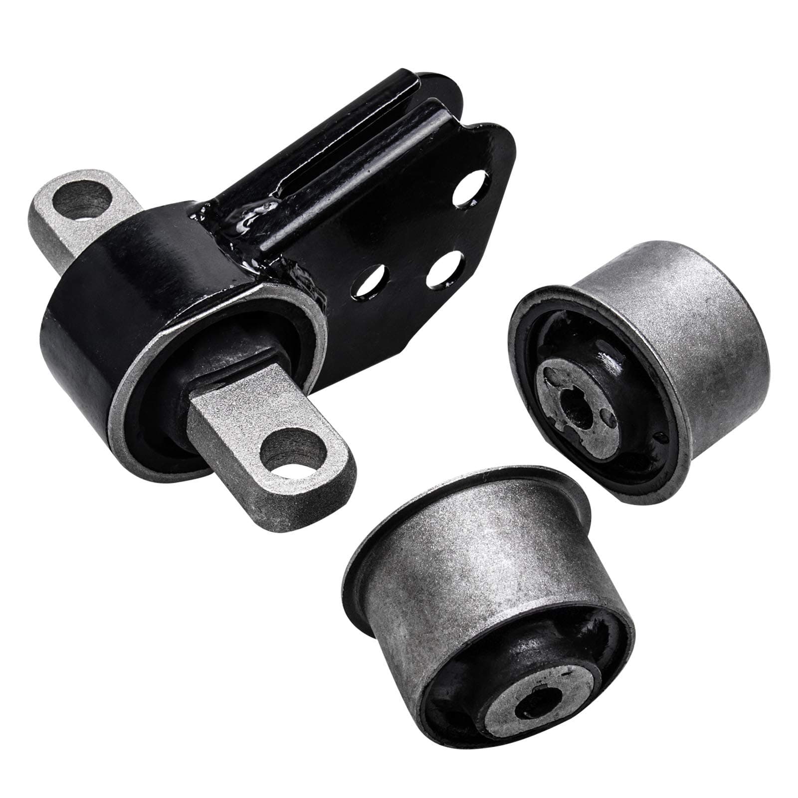 Front Differential Mount Set Bushing Bracket Compatible with 2005 2006 2007 2008 2009 2010 Jeep Grand Cherokee Commander 52114354AA 52089516AB