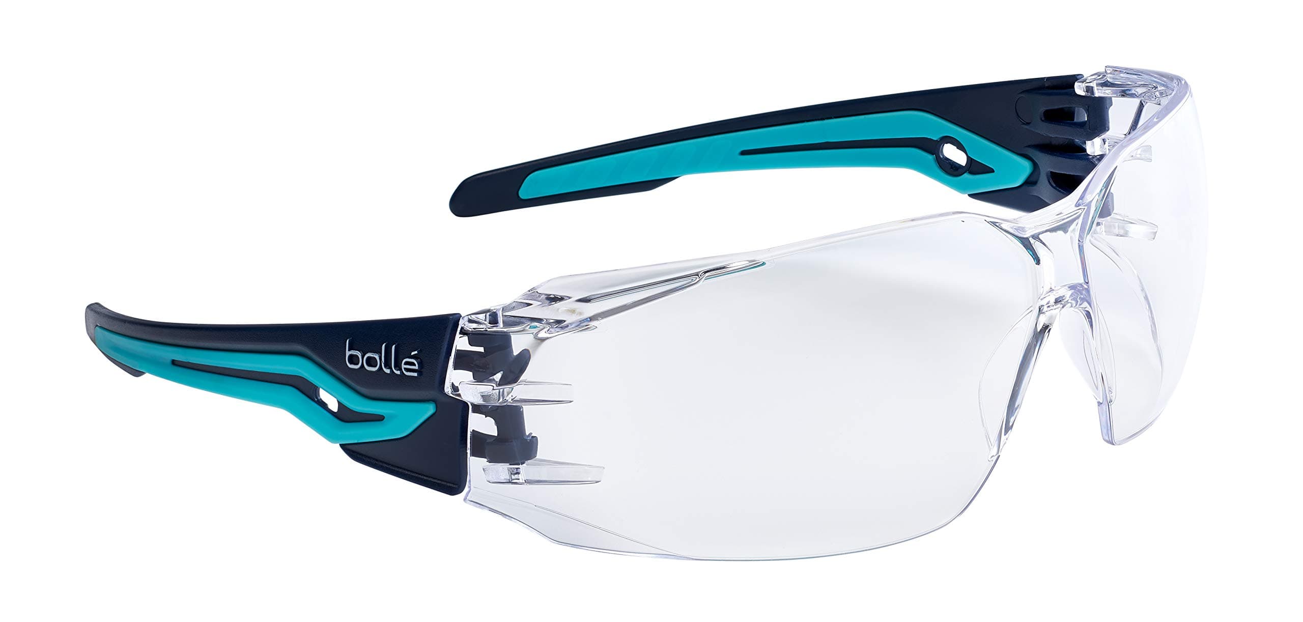 bollé Silex + Safety Spectacles PC Smoke Platinum PC TPR