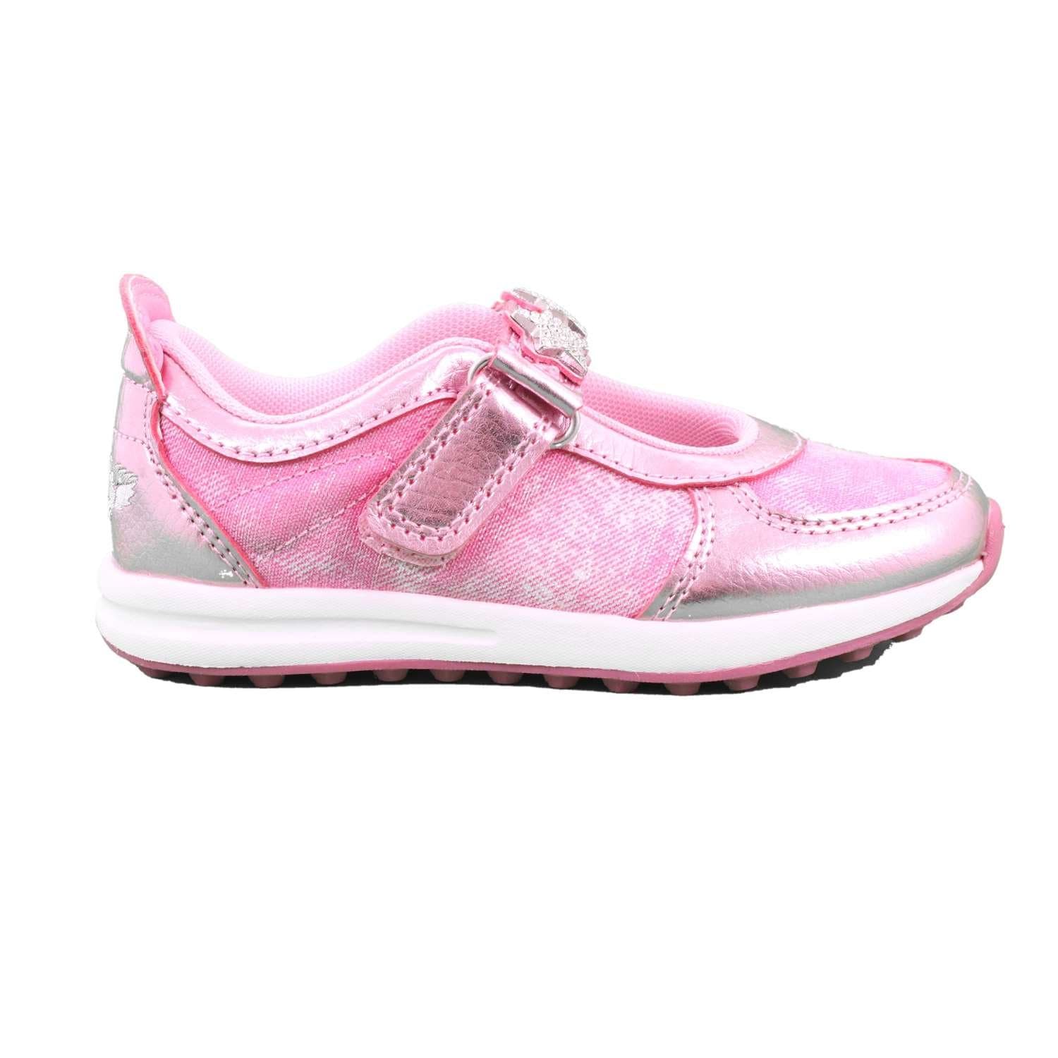Lelli Kelly Colourissima Velcro Mary Jane - Metalic Rosa