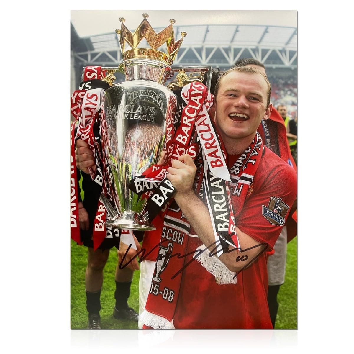 Exclusive Memorabilia Wayne Rooney Signed Manchester United Football Photo